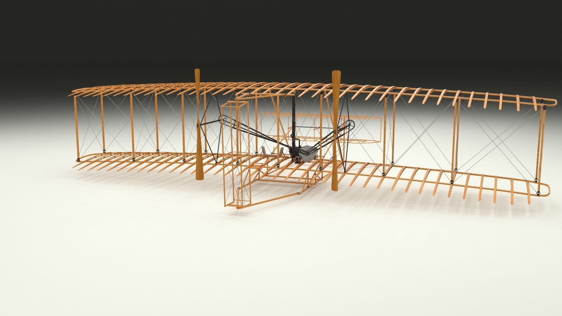Animated Wright Flyer 3D model_28