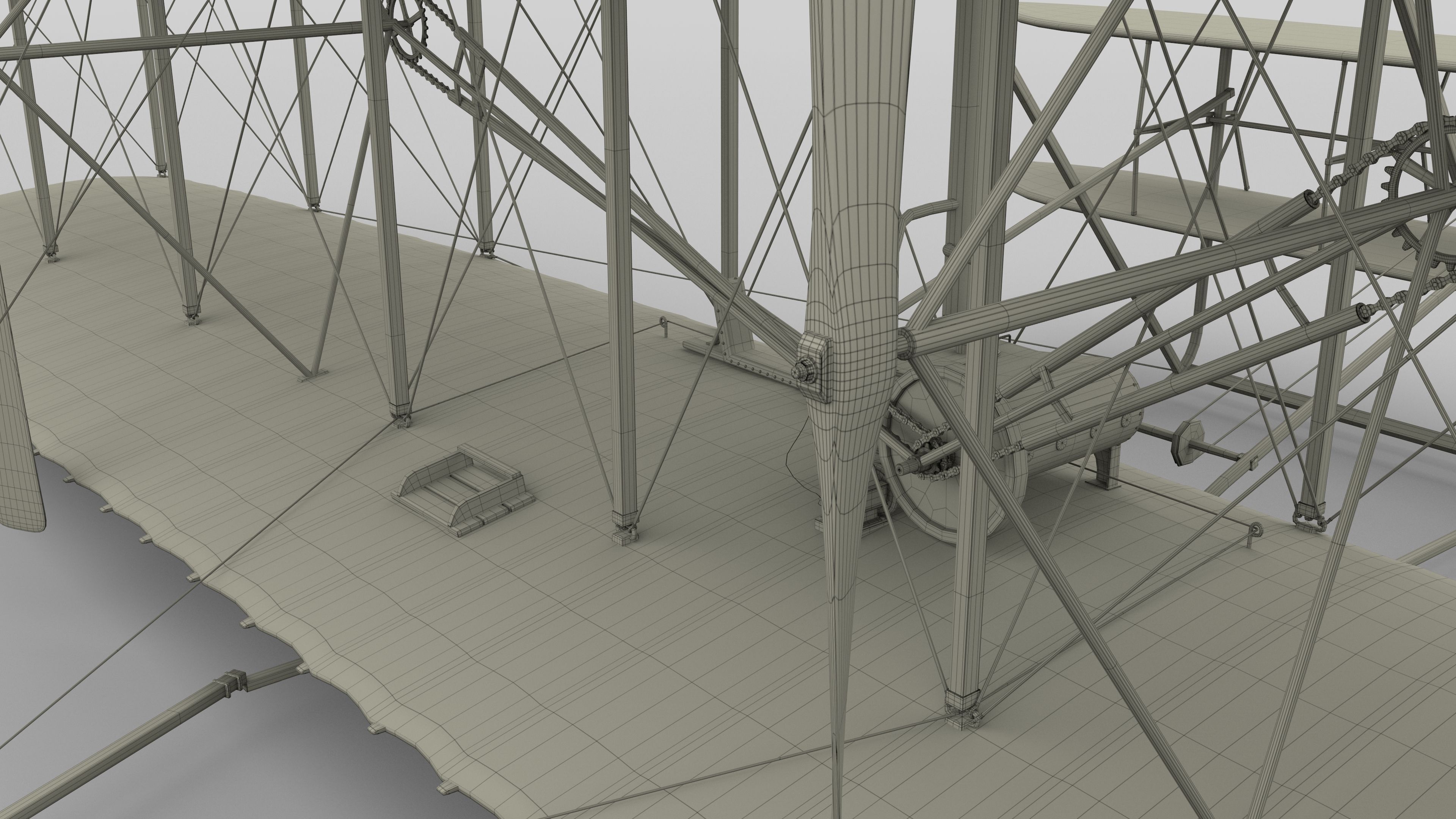 Animated Wright Flyer 3D model_63