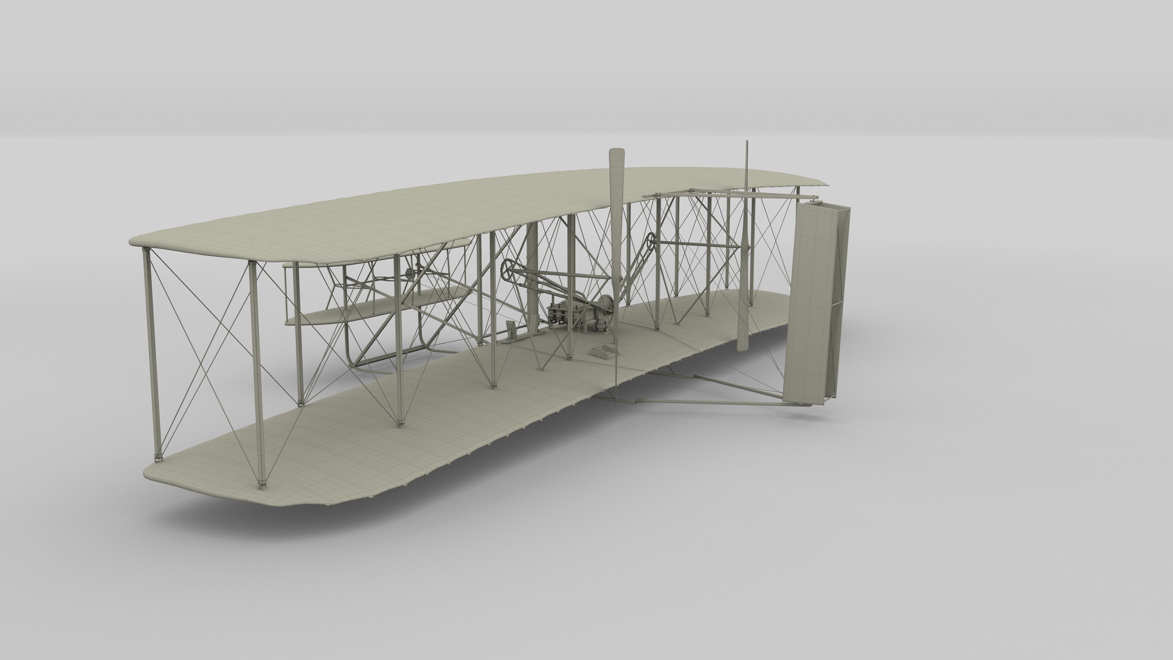 Animated Wright Flyer 3D model_65