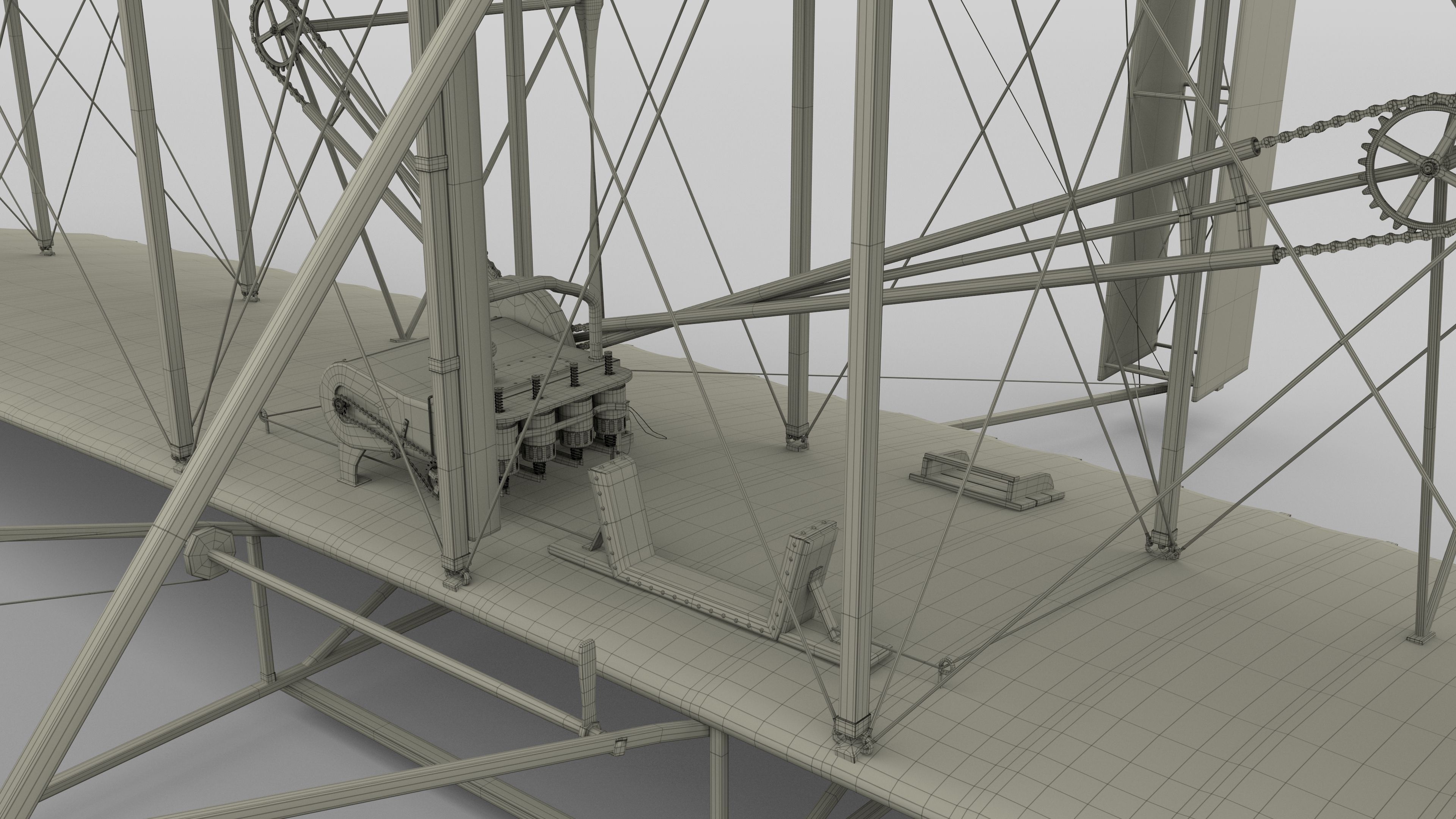 Animated Wright Flyer 3D model_71