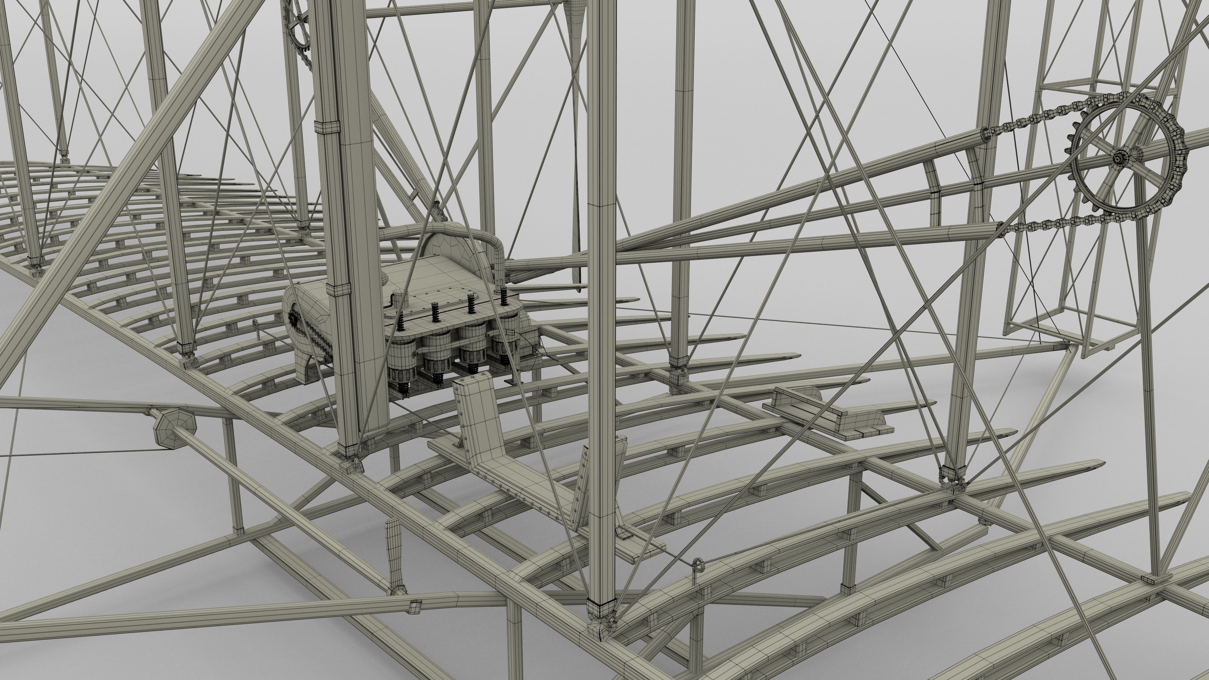Animated Wright Flyer 3D model_83