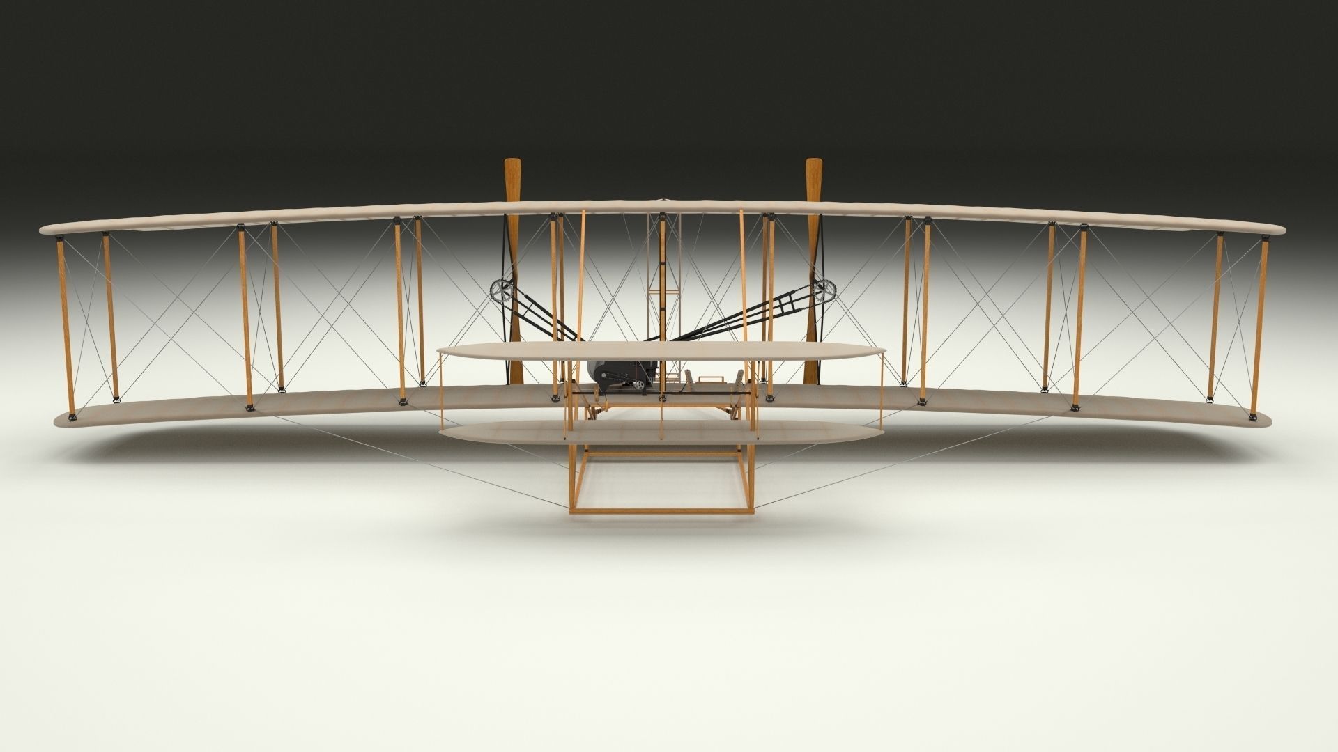 Animated Wright Flyer 3D model_16