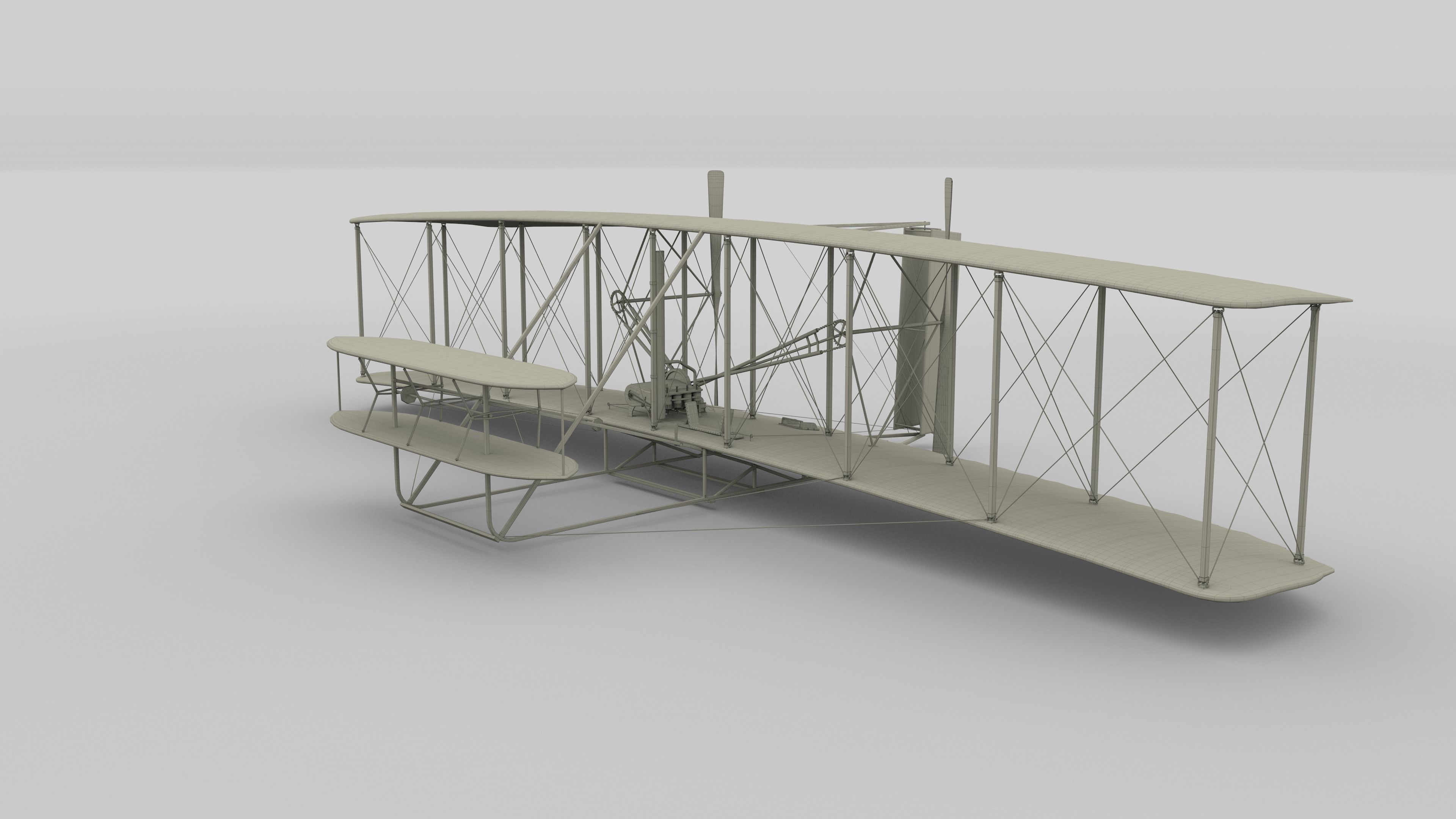 Animated Wright Flyer 3D model_57