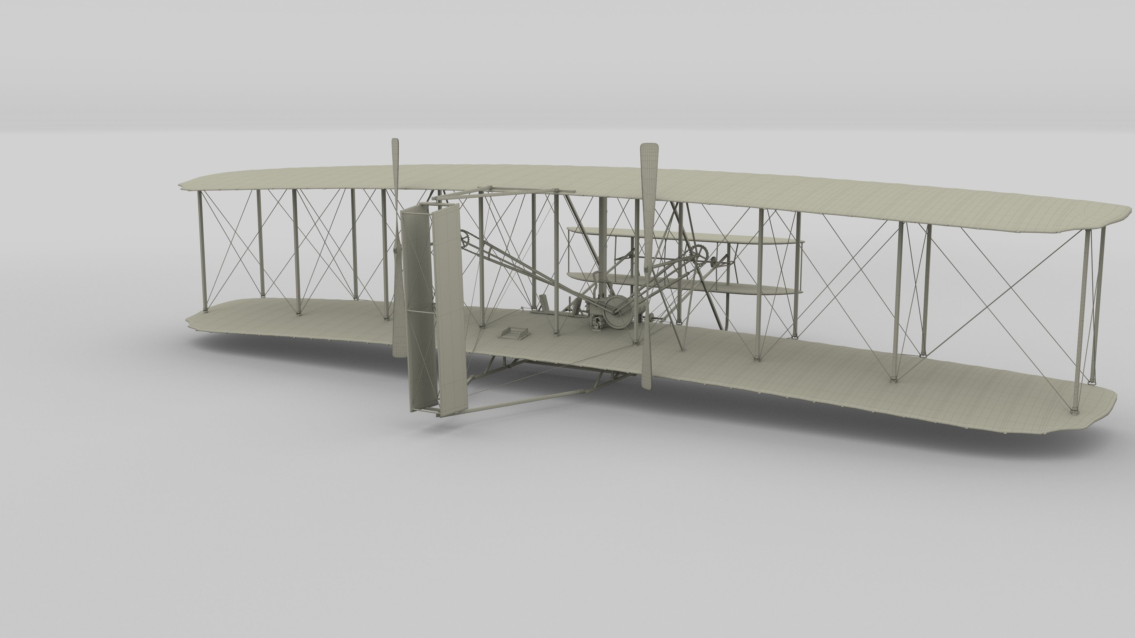 Animated Wright Flyer 3D model_80