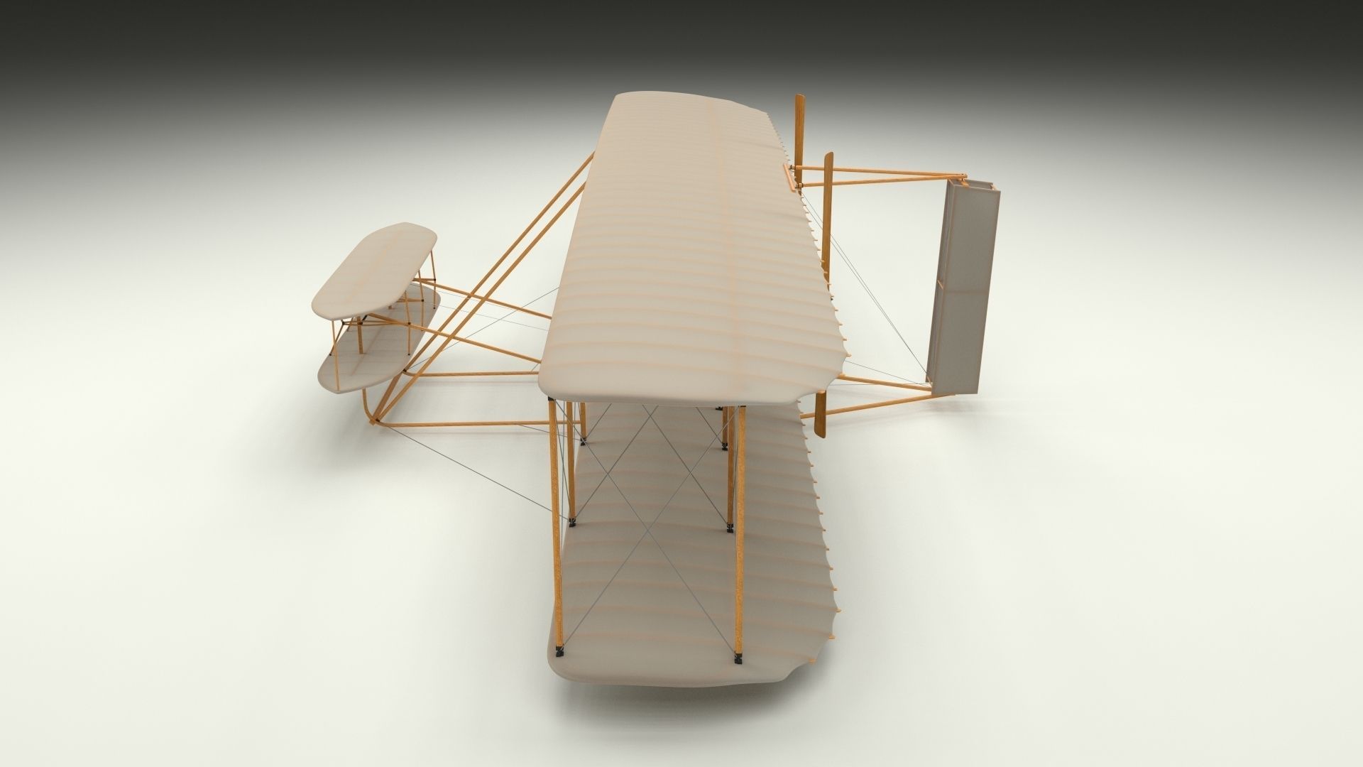 Animated Wright Flyer 3D model_38