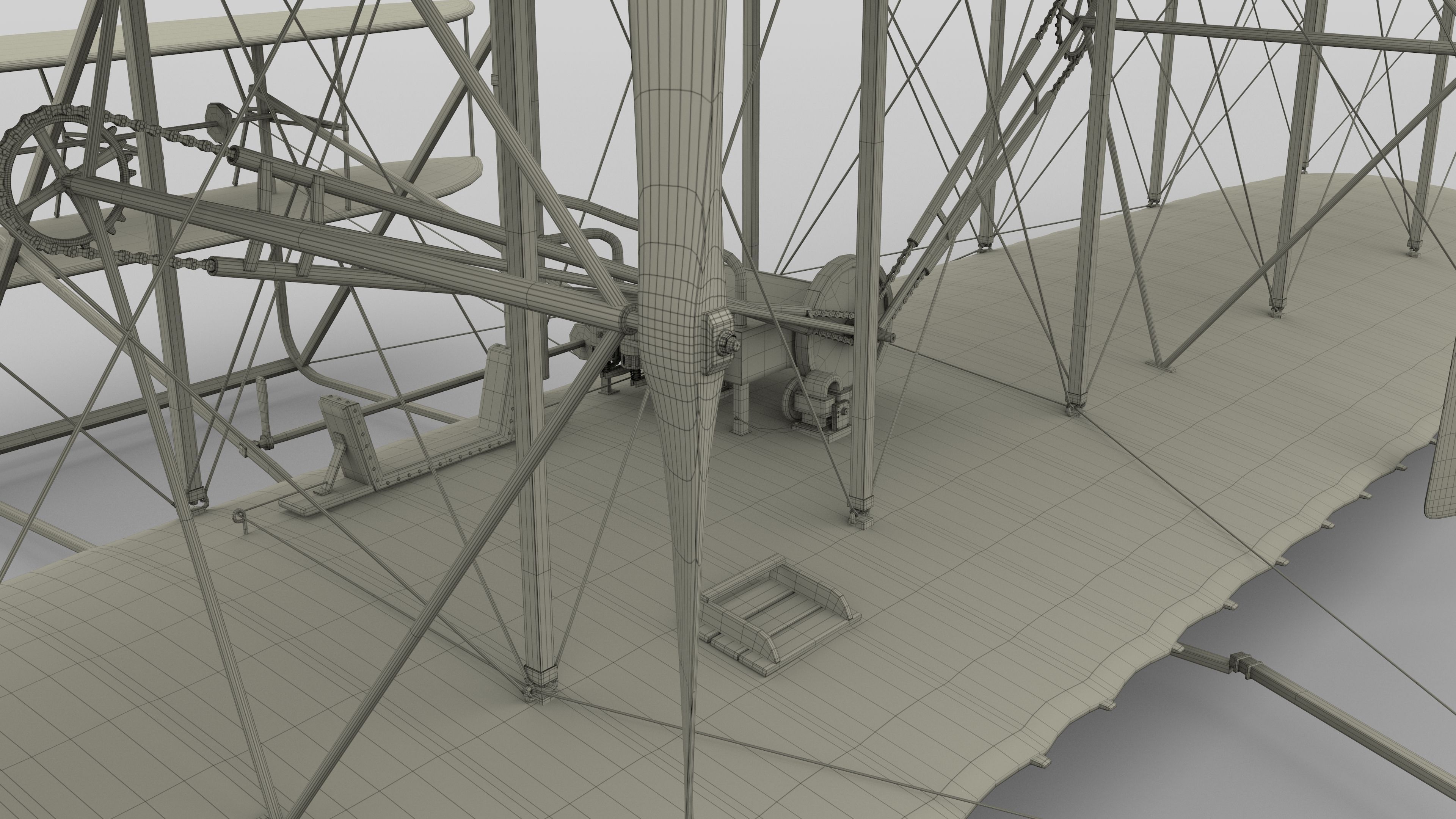 Animated Wright Flyer 3D model_67
