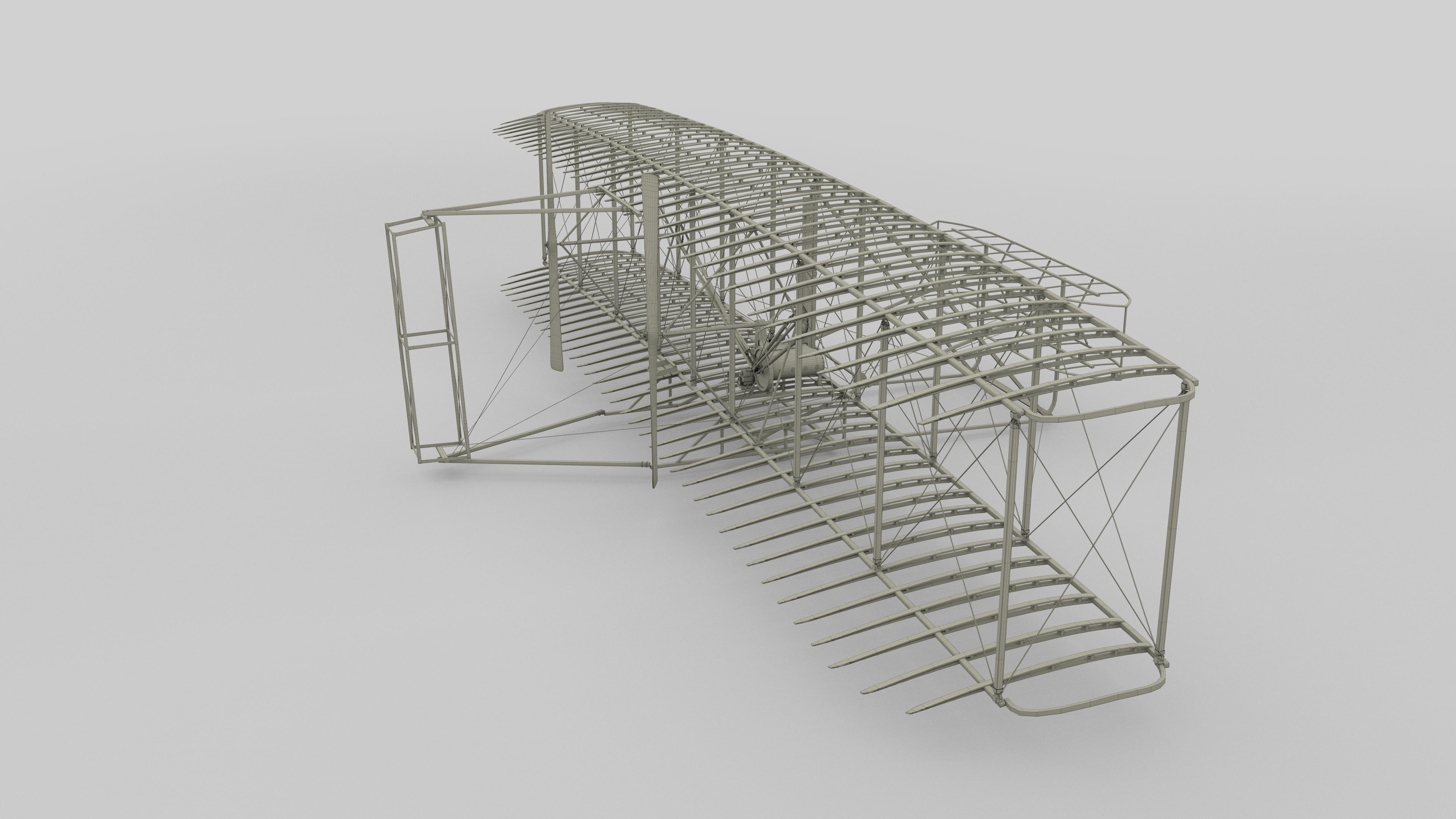 Animated Wright Flyer 3D model_50