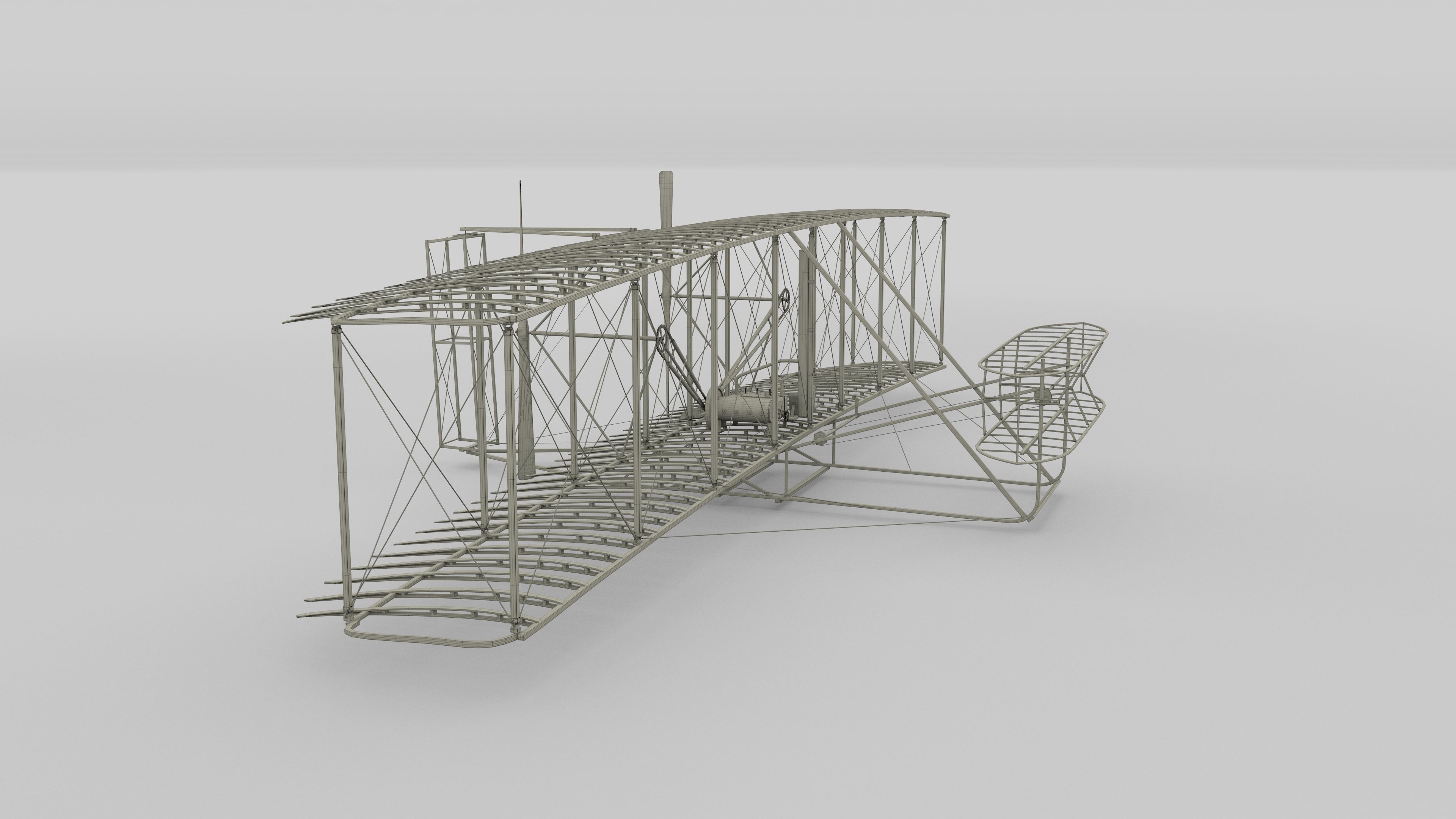 Animated Wright Flyer 3D model_78