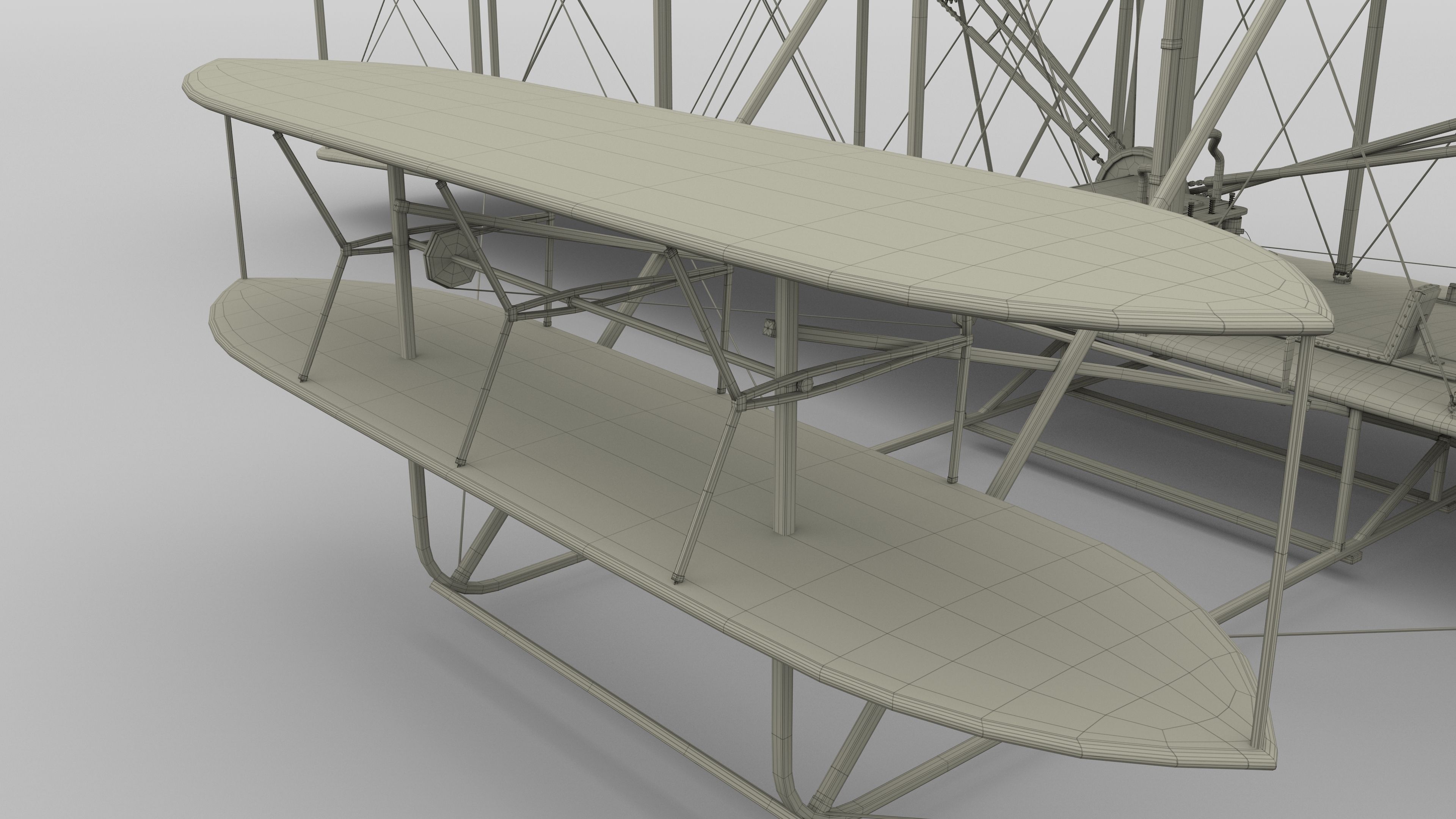 Animated Wright Flyer 3D model_69
