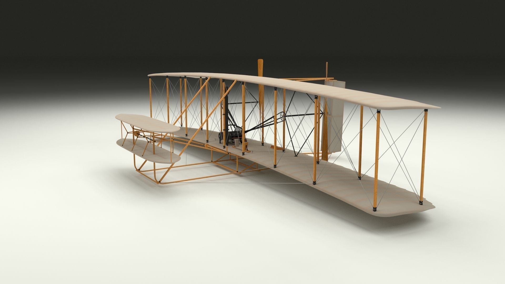 Animated Wright Flyer 3D model_33
