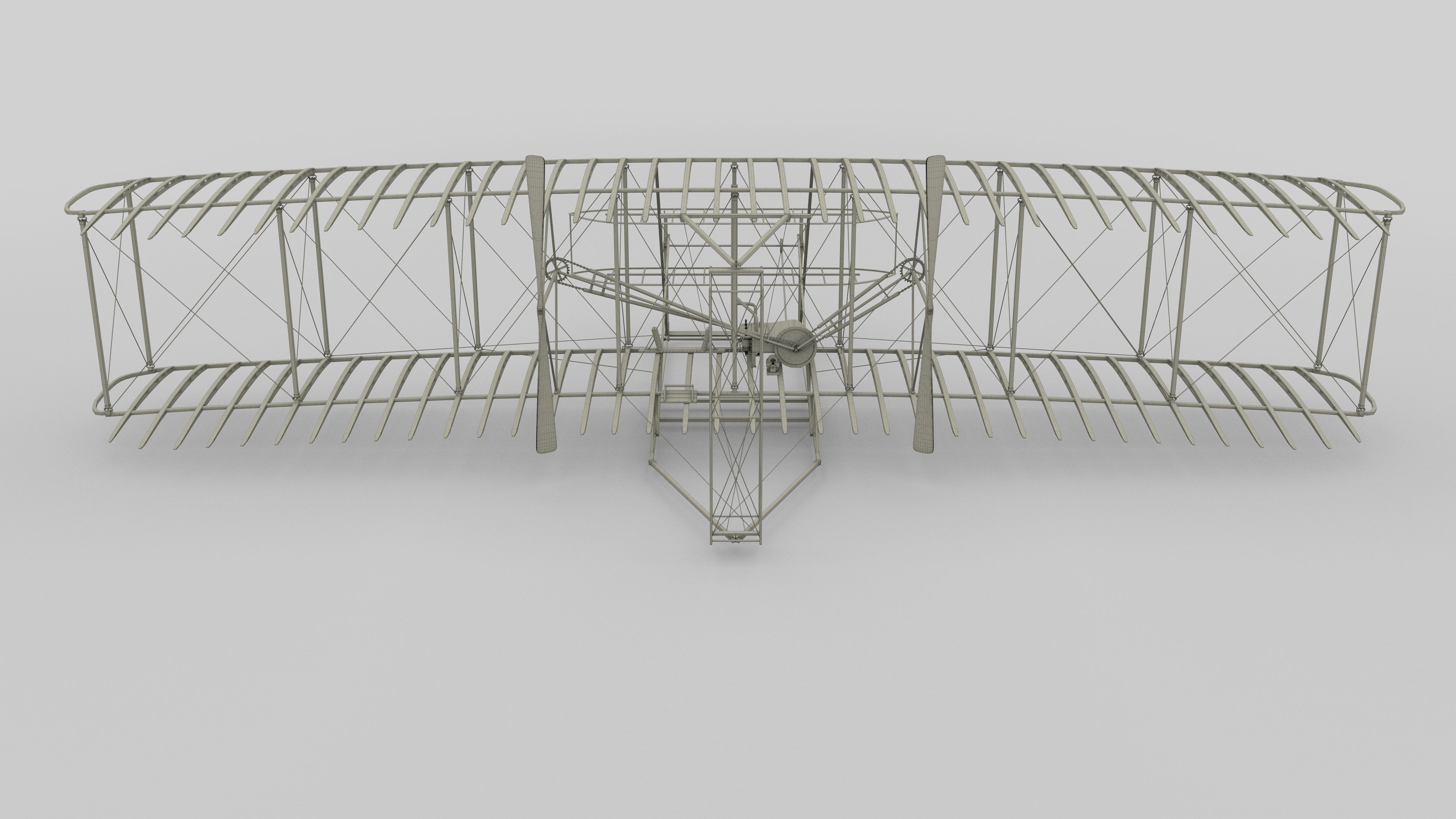 Animated Wright Flyer 3D model_72