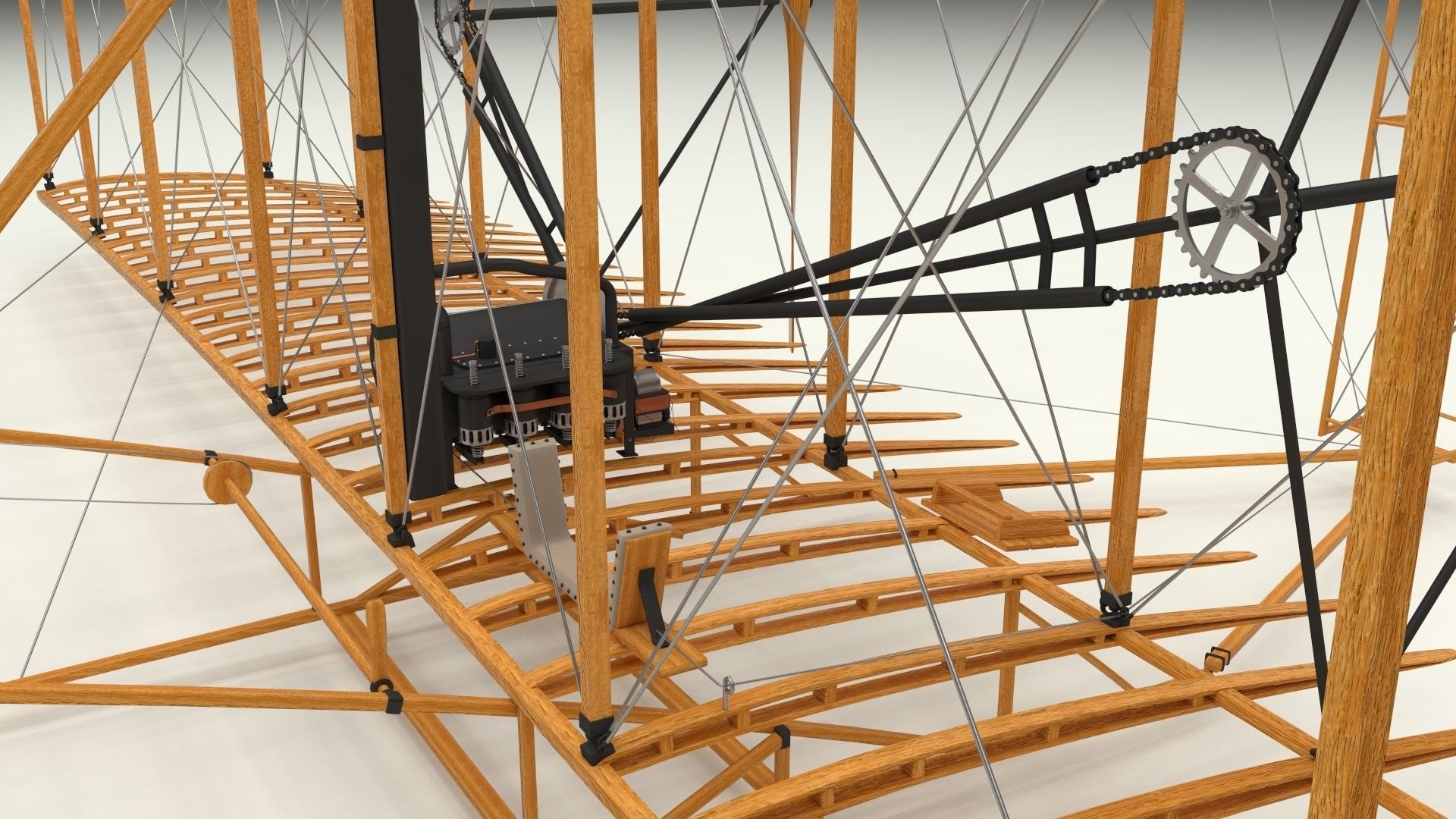 Animated Wright Flyer 3D model_31