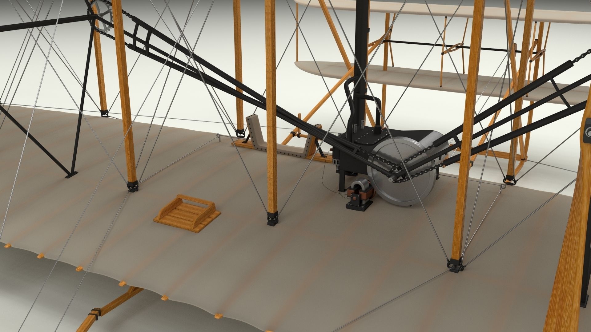 Animated Wright Flyer 3D model_24