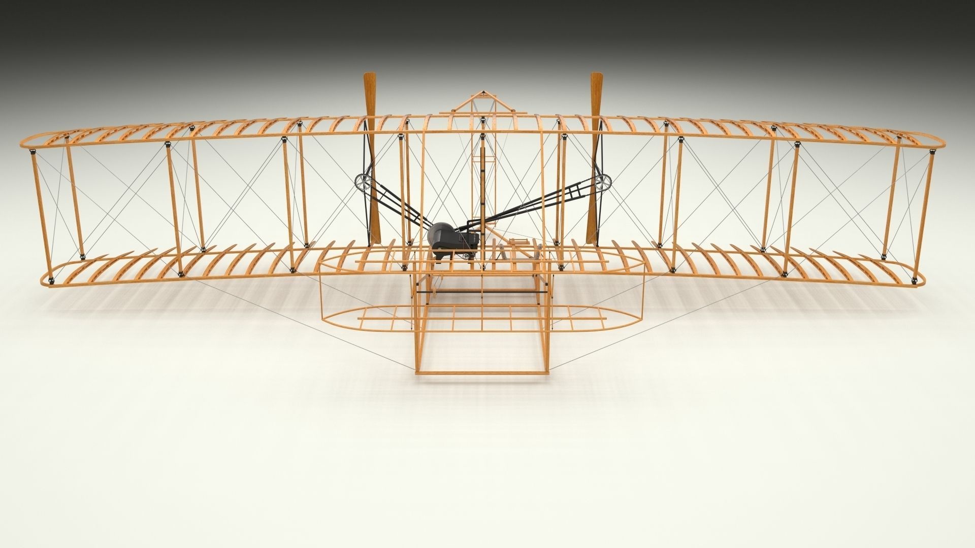 Animated Wright Flyer 3D model_23