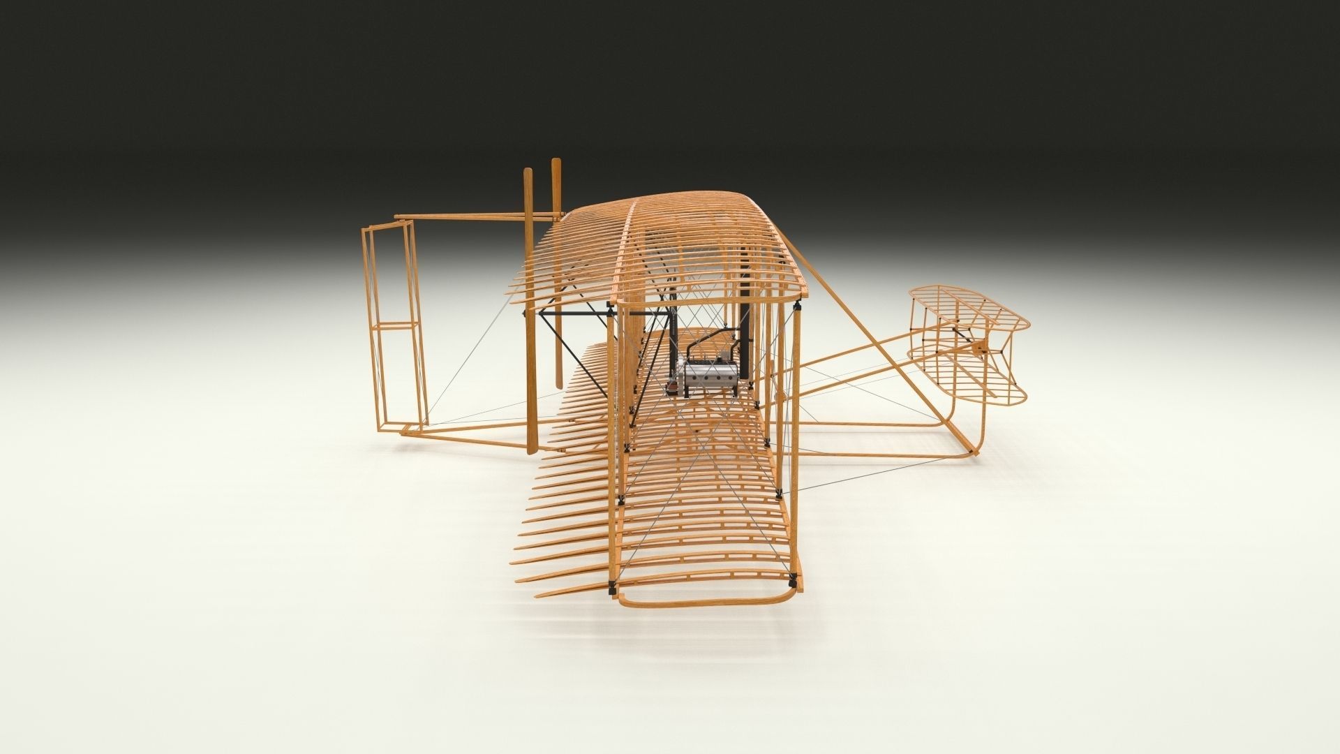 Animated Wright Flyer 3D model_32