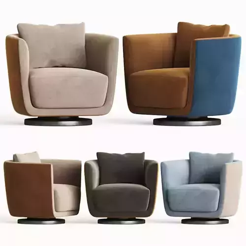 Julie armchair fendi casa 3D model