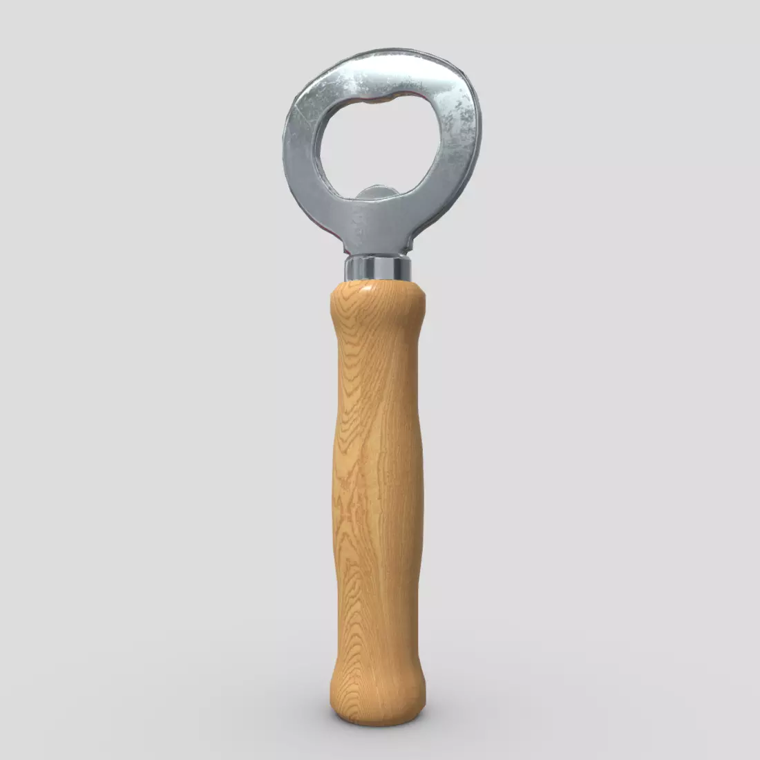 Bottle Opener Low-poly 3D model_0
