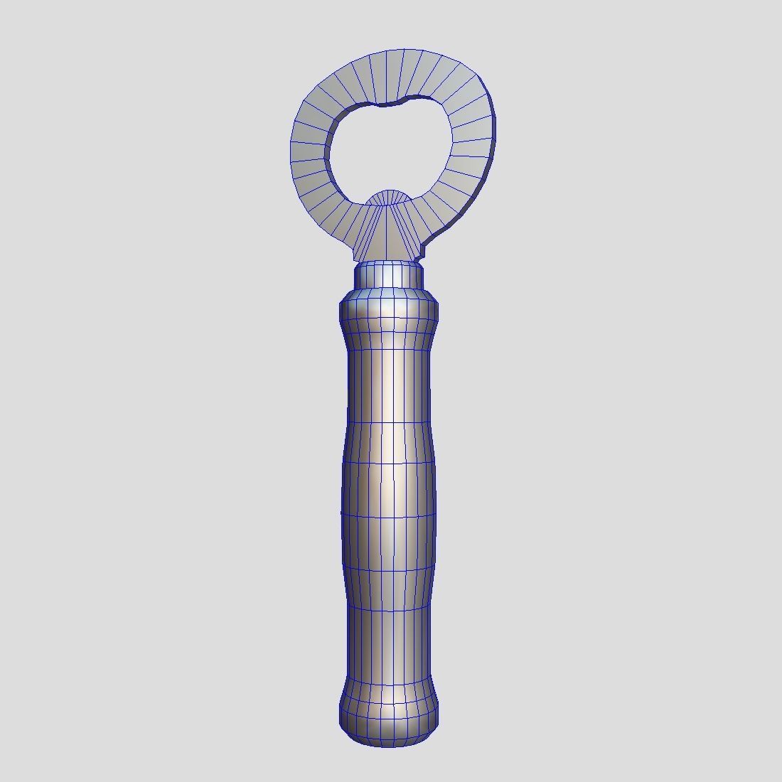 Bottle Opener Low-poly 3D model_1