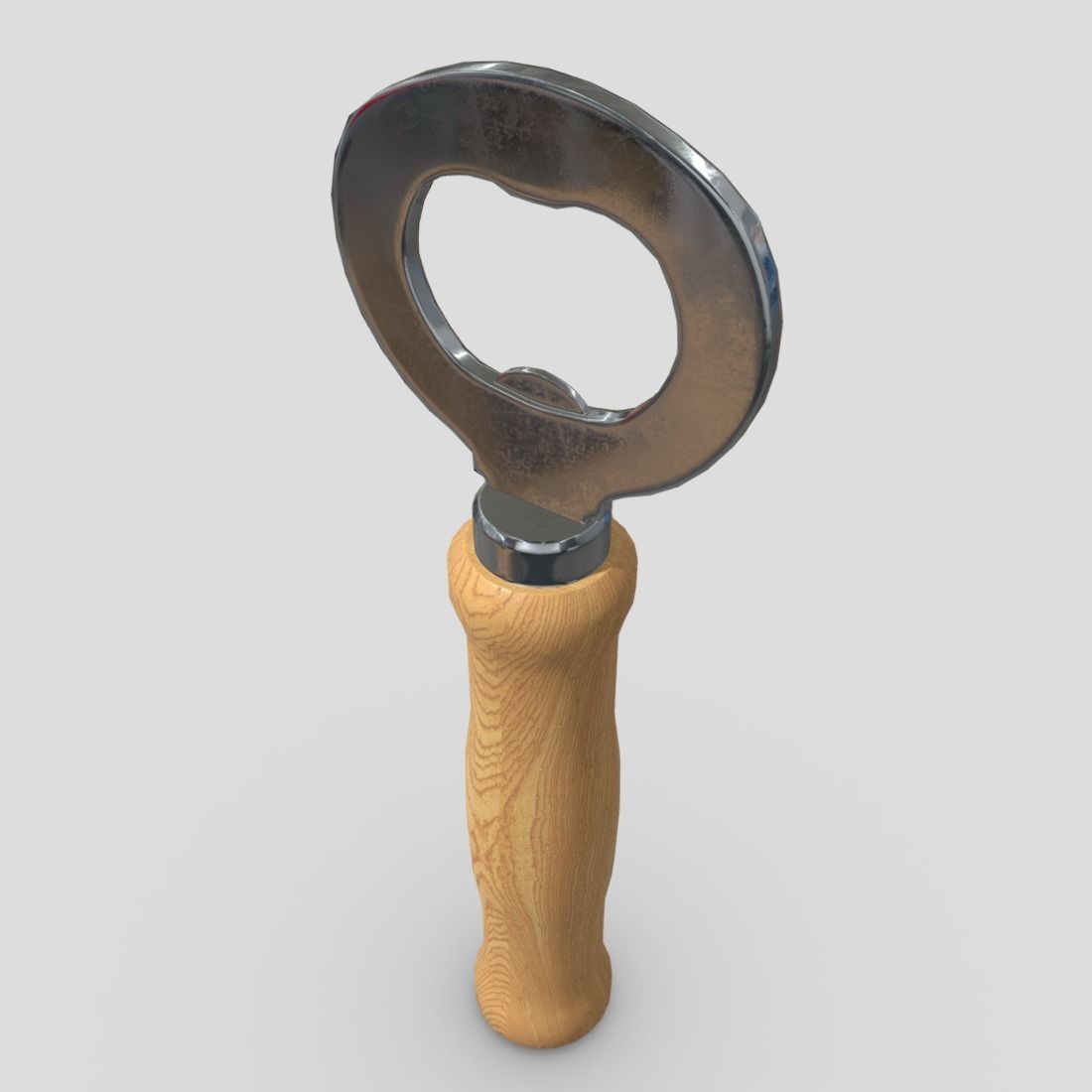 Bottle Opener Low-poly 3D model_9