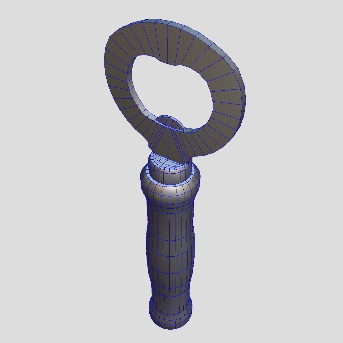 Bottle Opener Low-poly 3D model_10