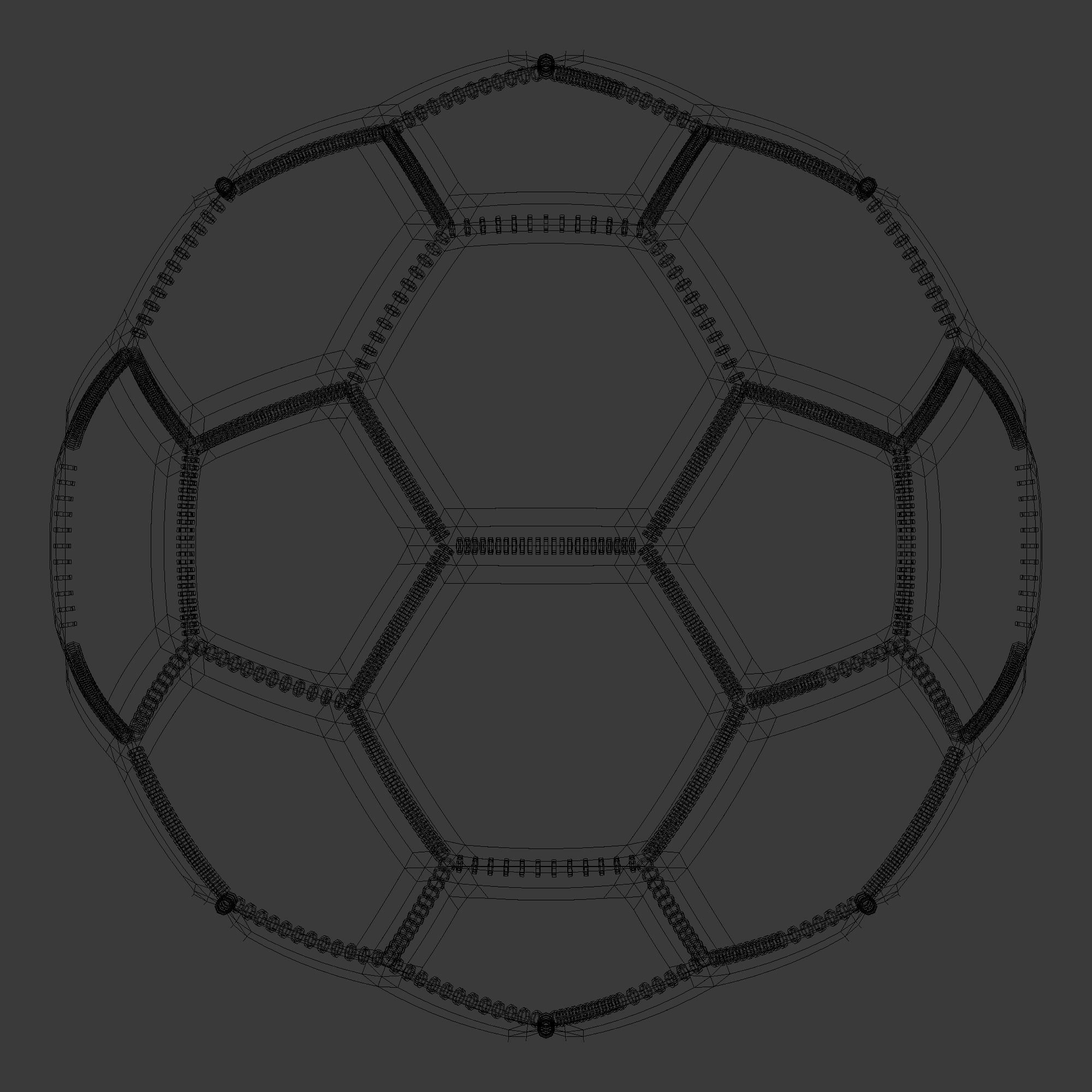 football 3d model soccer ball 3D model_2