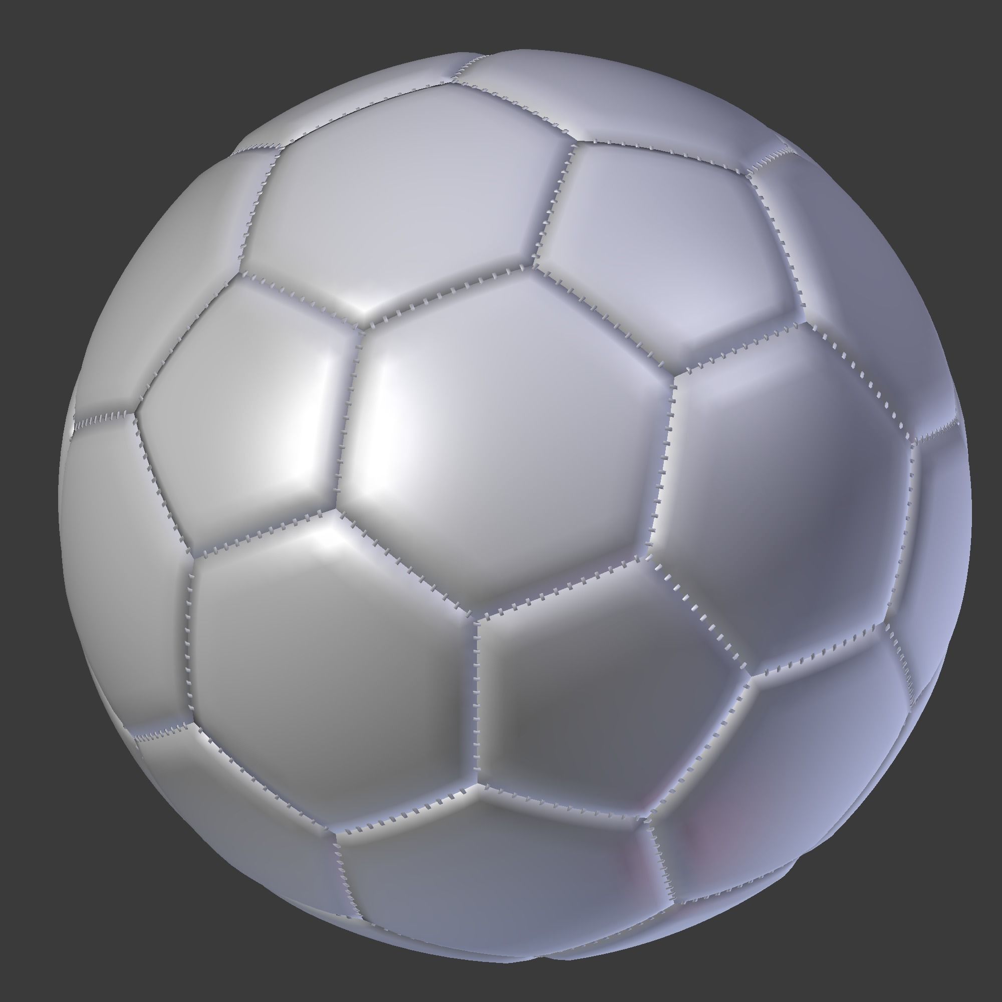 football 3d model soccer ball 3D model_1