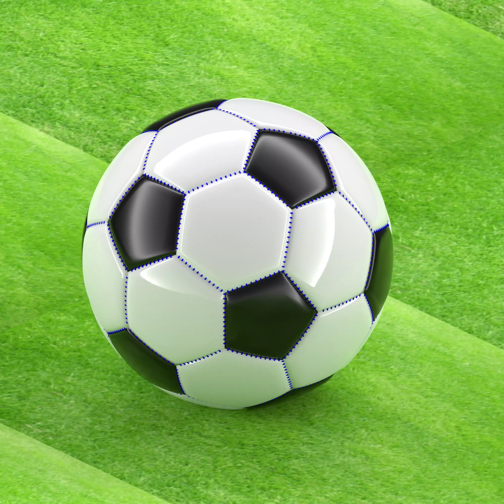 football 3d model soccer ball 3D model_0