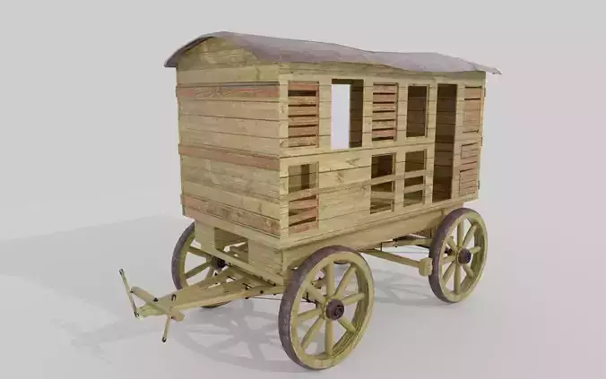 Old Western Goods Wagon
