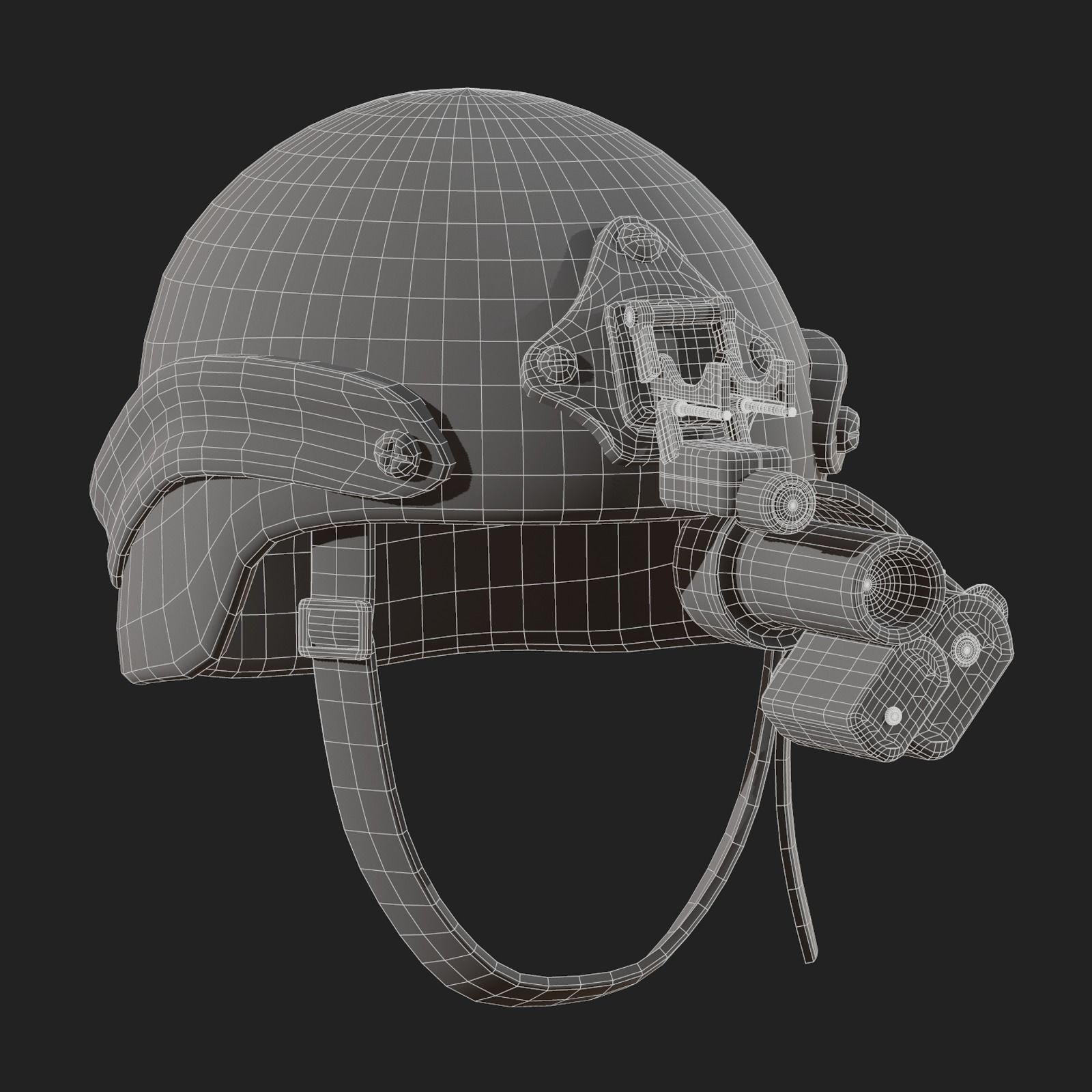 Helmet military combat soldier armor scifi Low-poly 3D models Low-poly 3D model_9