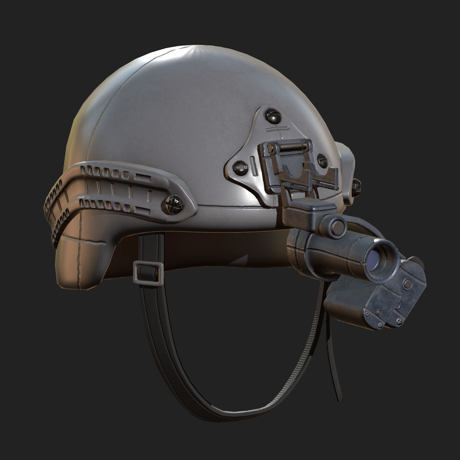 Helmet military combat soldier armor scifi Low-poly 3D models Low-poly 3D model_3