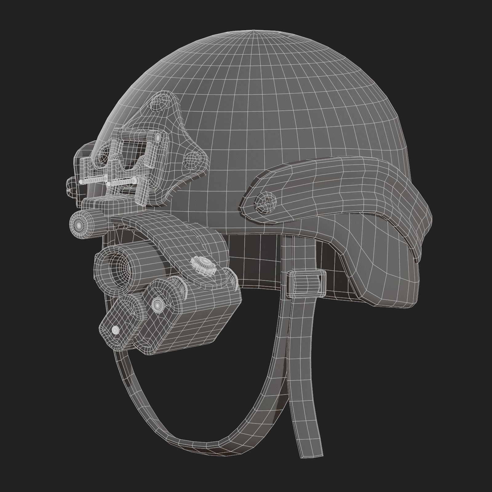 Helmet military combat soldier armor scifi Low-poly 3D models Low-poly 3D model_8