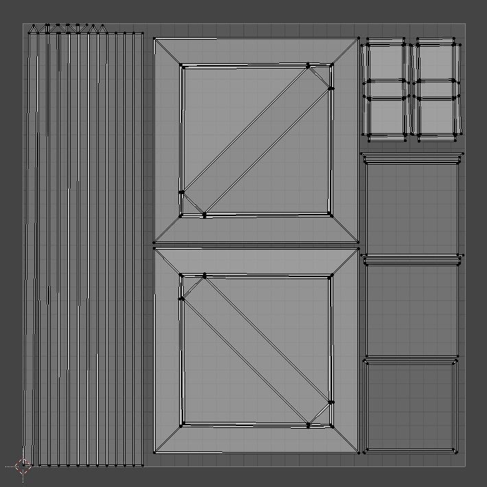 Medieval Wooden Crates Low-poly 3D model_6