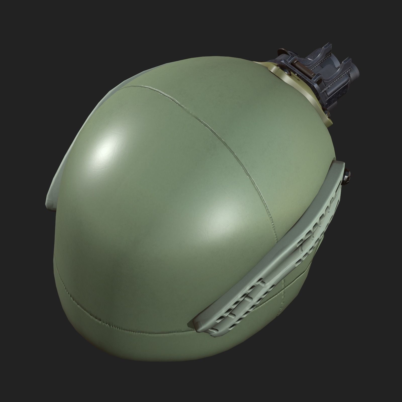 Helmet military combat soldier armor scifi Low-poly 3D model_5