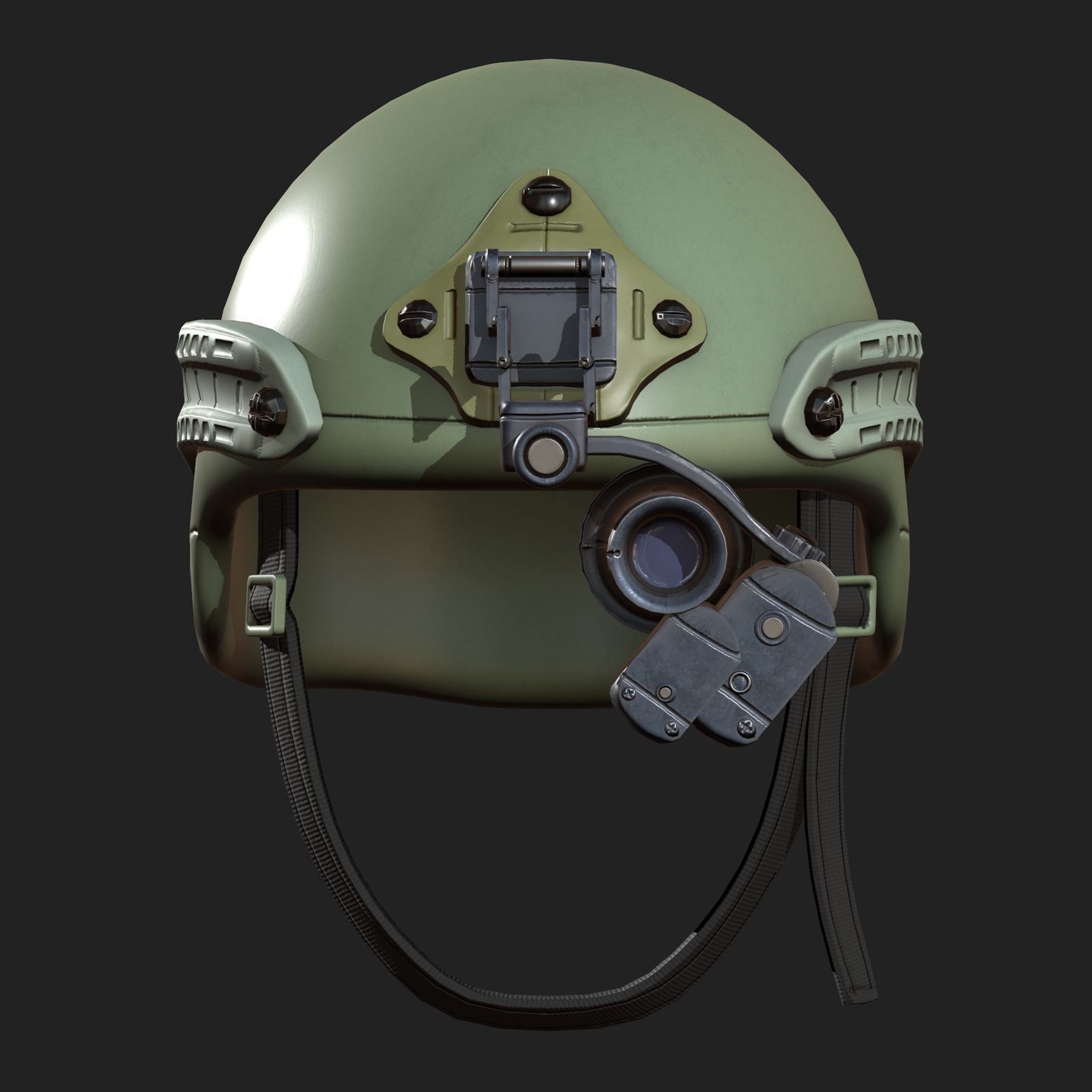 Helmet military combat soldier armor scifi Low-poly 3D model_2