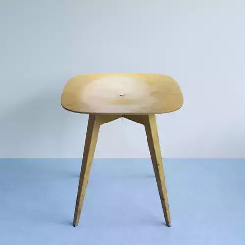 Beech Plywood Stool 3D model
