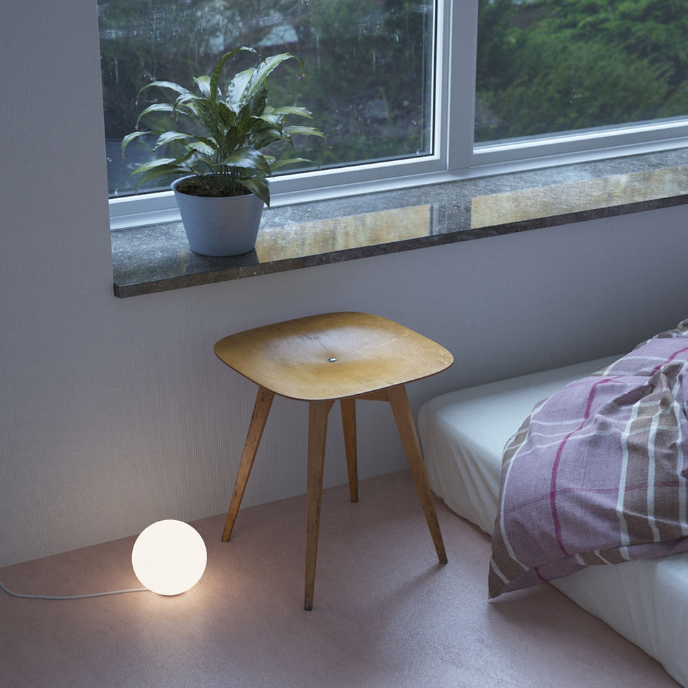 Beech Plywood Stool 3D model_3