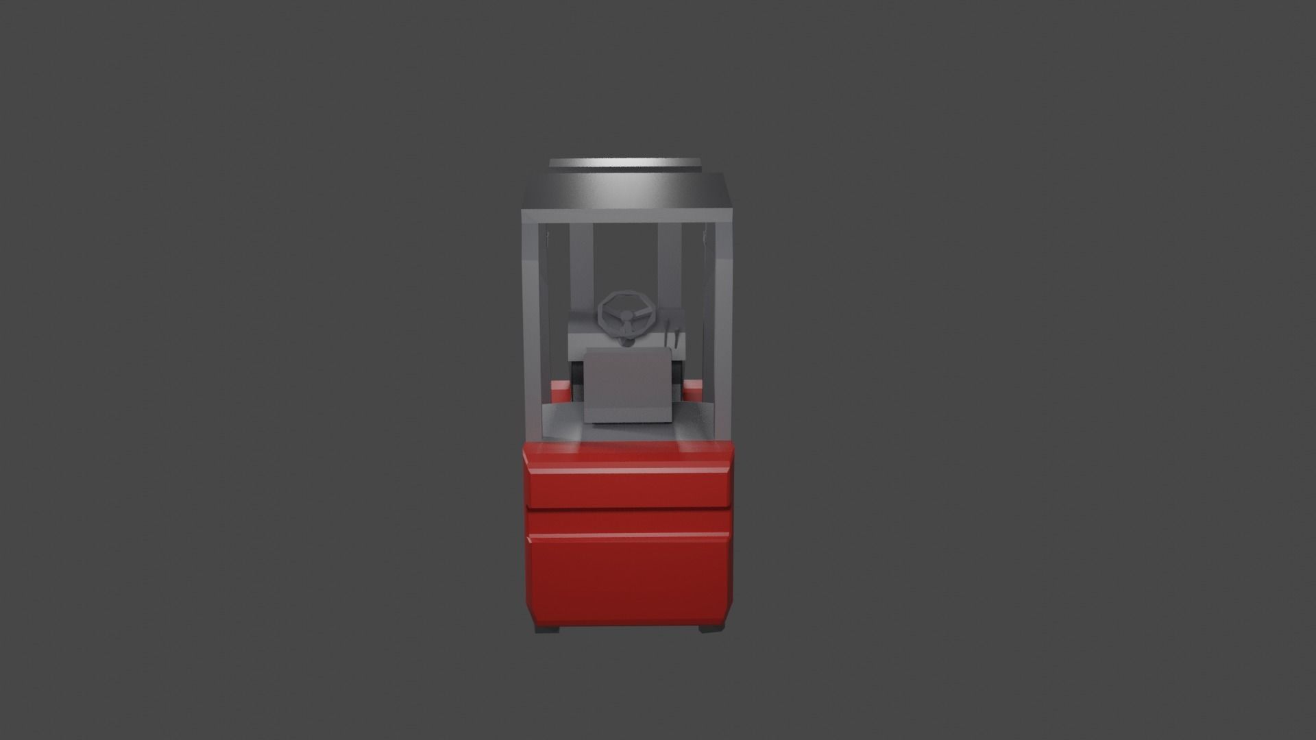 Fork Lift Low-poly 3D model_5