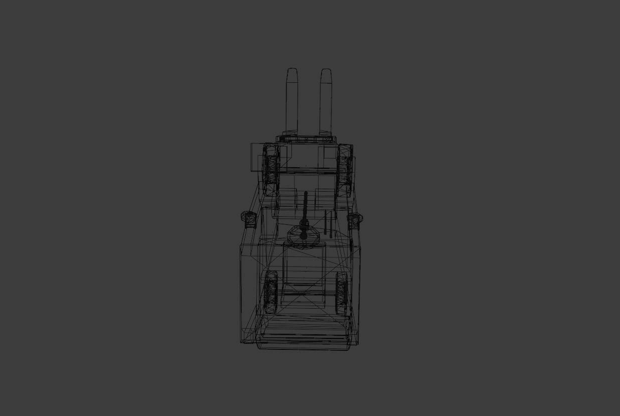 Fork Lift Low-poly 3D model_10