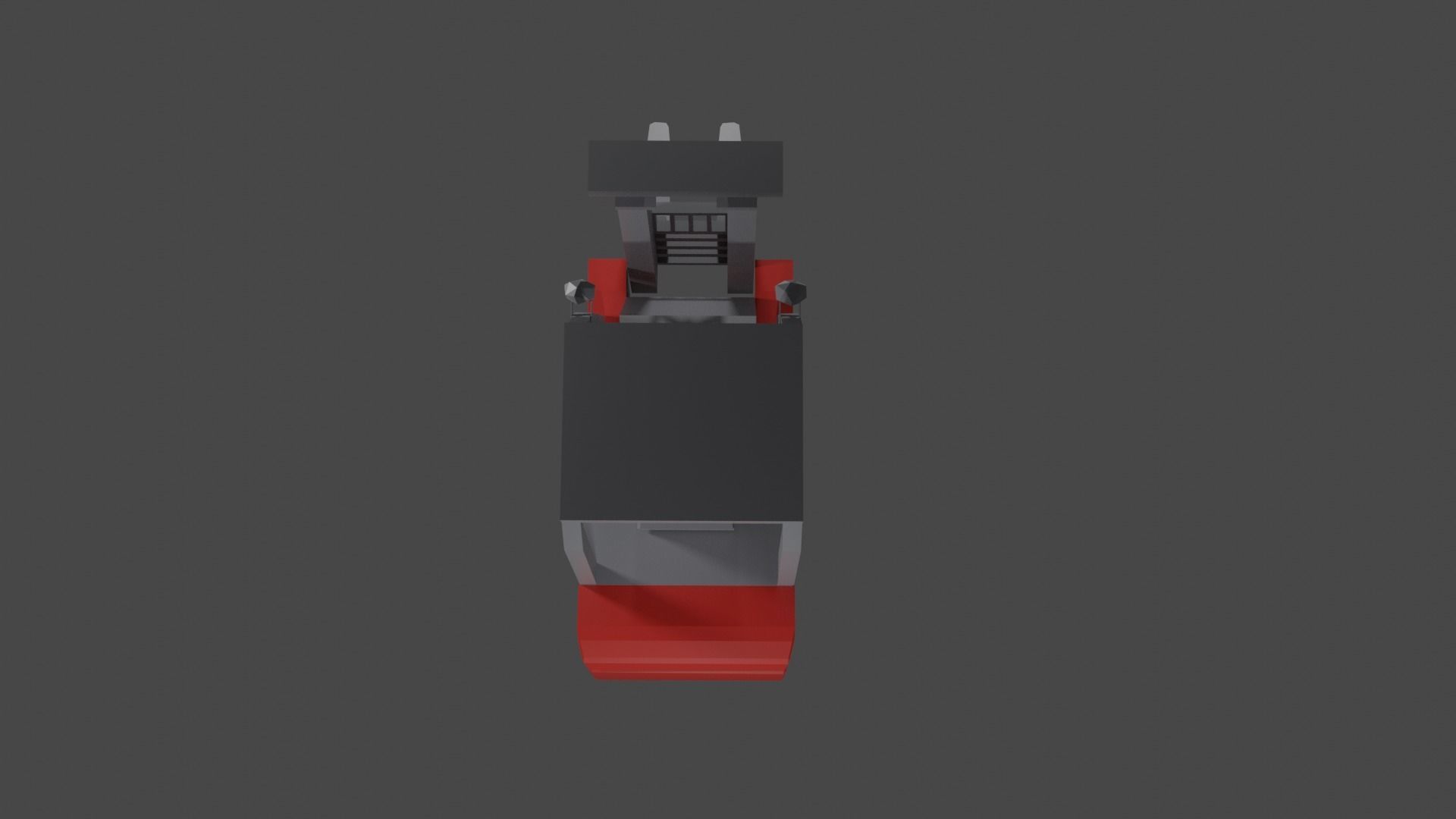 Fork Lift Low-poly 3D model_6