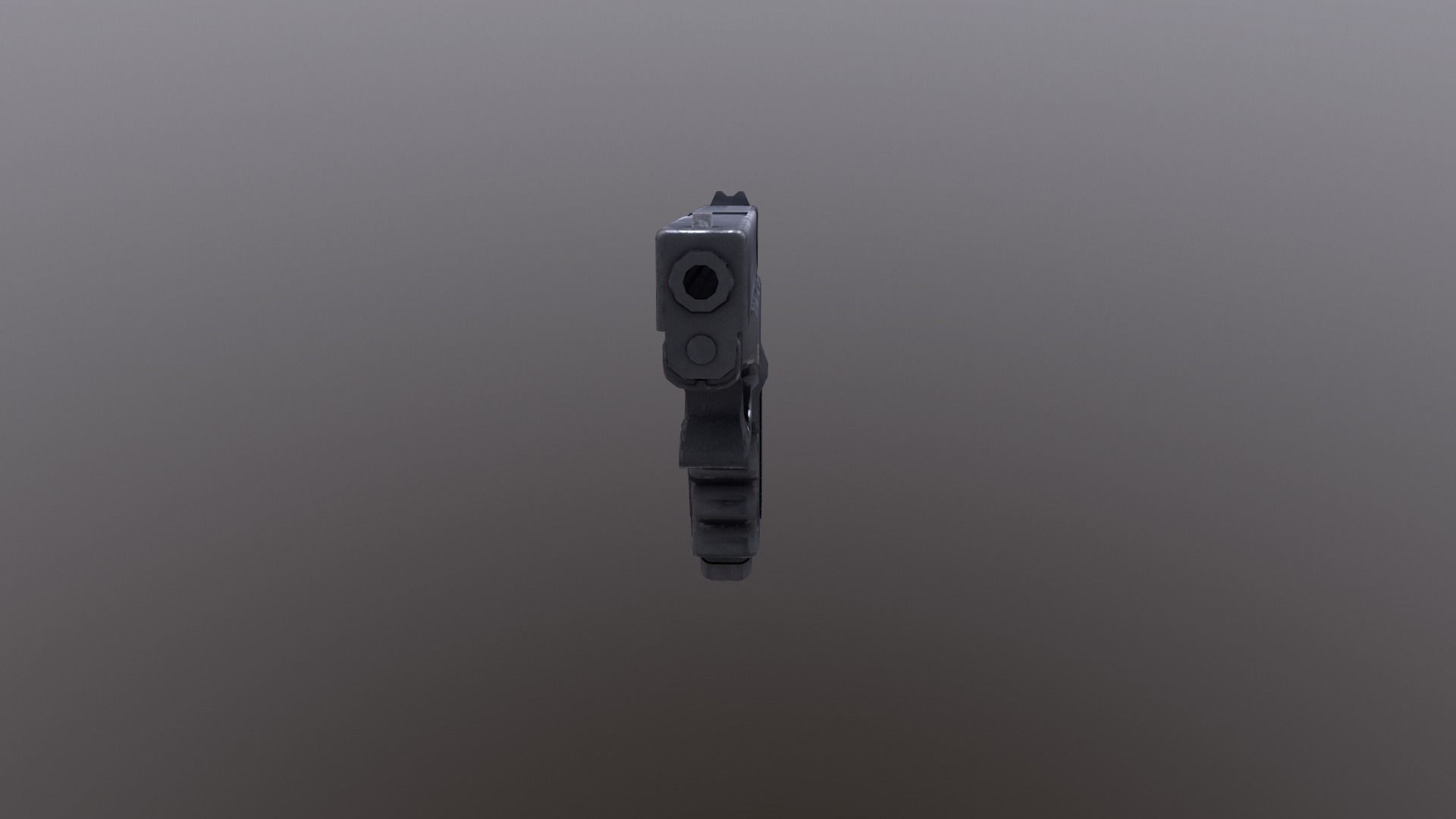 Glock pistol Low-poly 3D model_4