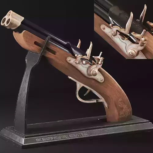 Decorative-gun wooden gun