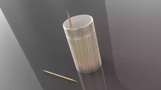 3D Double Pointed Toothpick