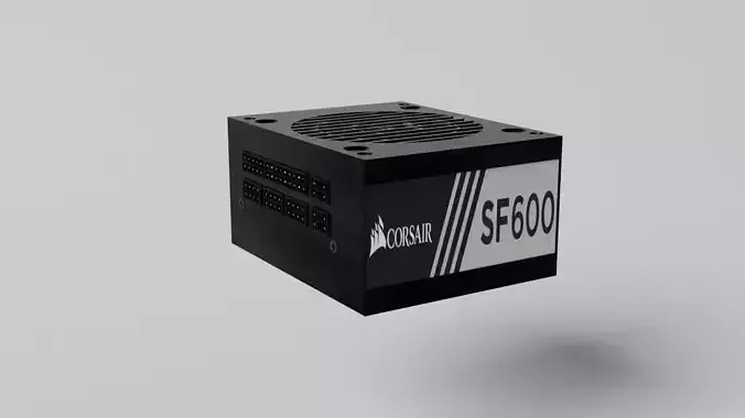 Power Supply Corsair SF 600W Free 3D model