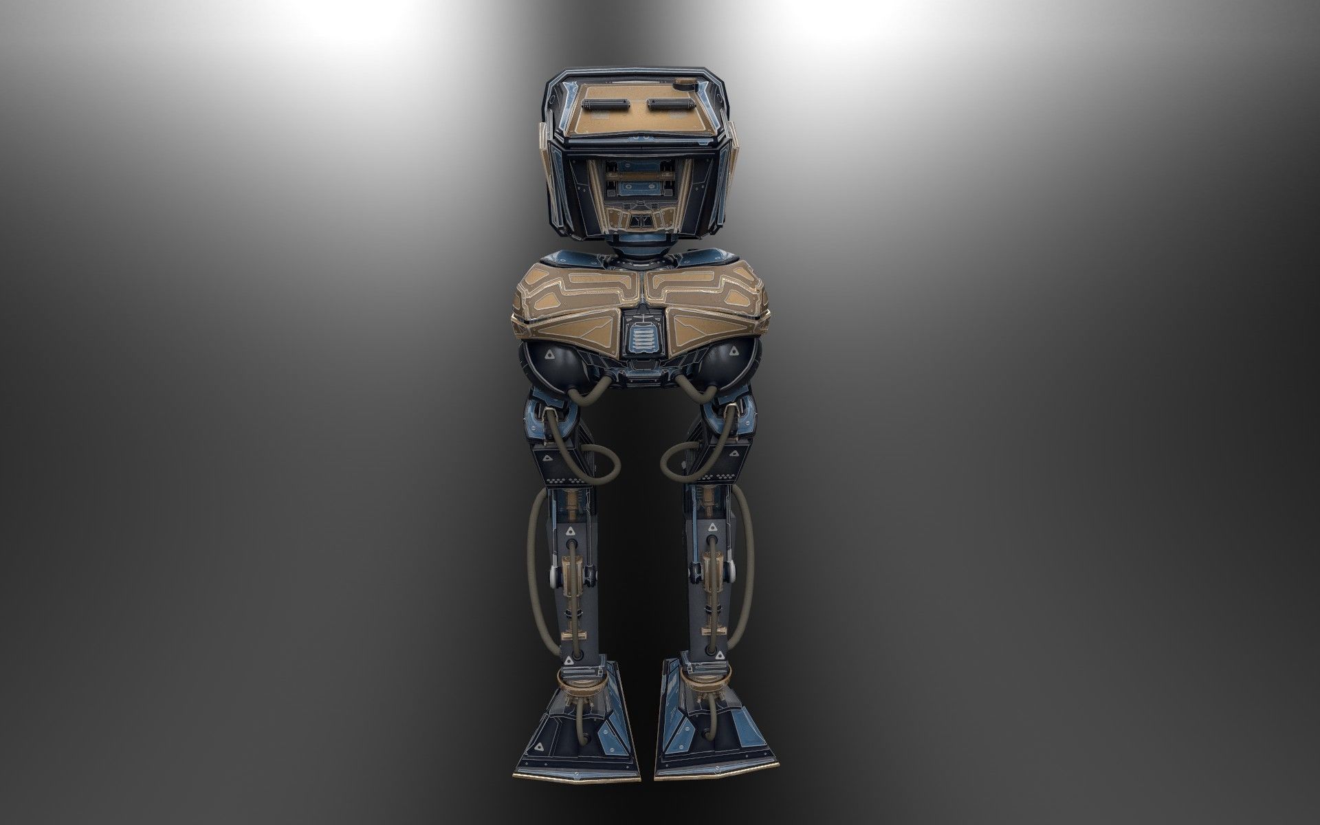 Mech Robot Kitbash - Tech kit - Robot camera - sci-fi 3D model_12
