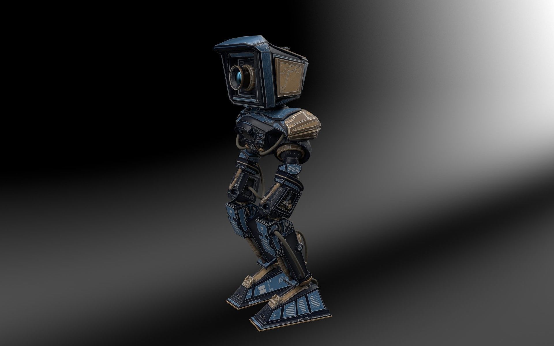 Mech Robot Kitbash - Tech kit - Robot camera - sci-fi 3D model_8