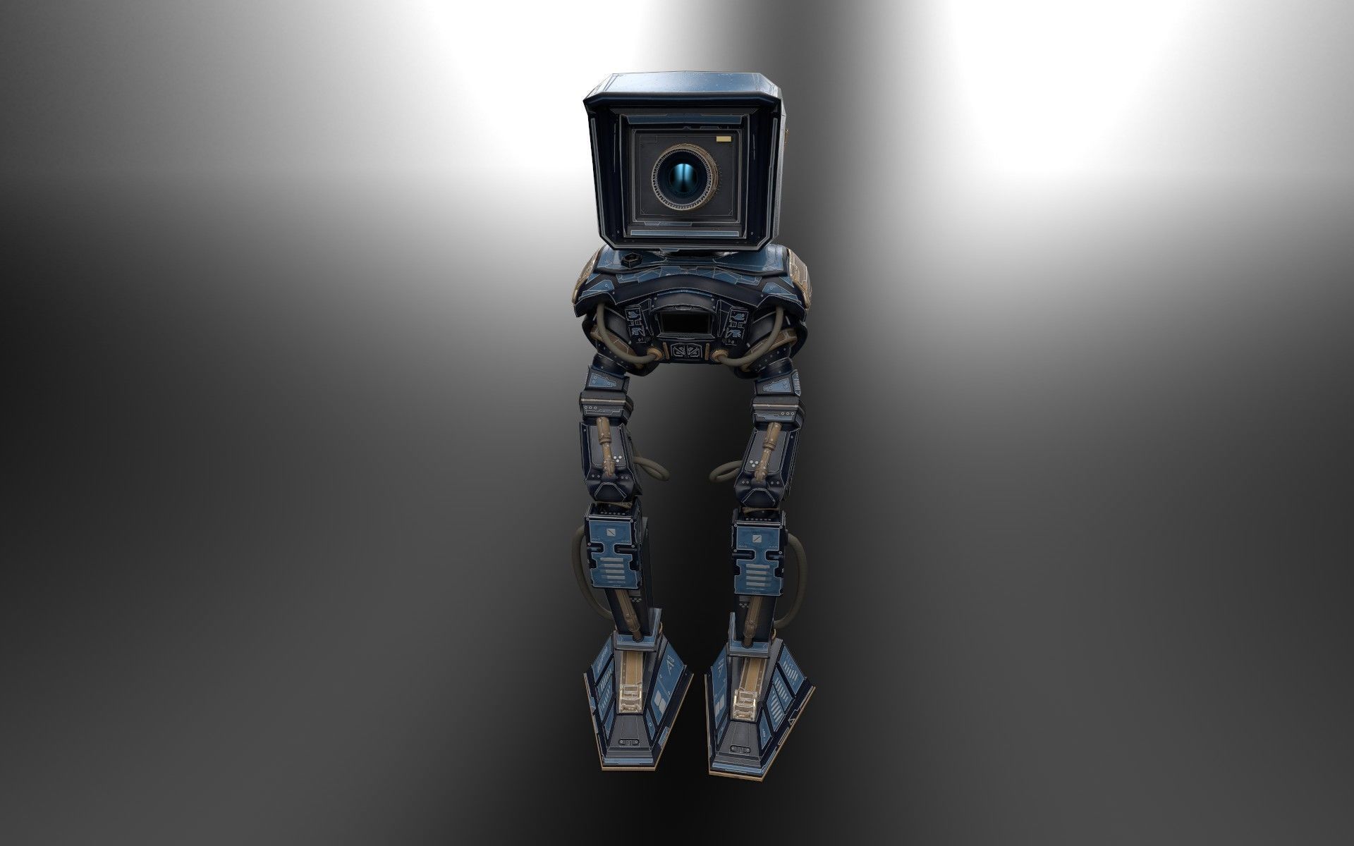 Mech Robot Kitbash - Tech kit - Robot camera - sci-fi 3D model_10