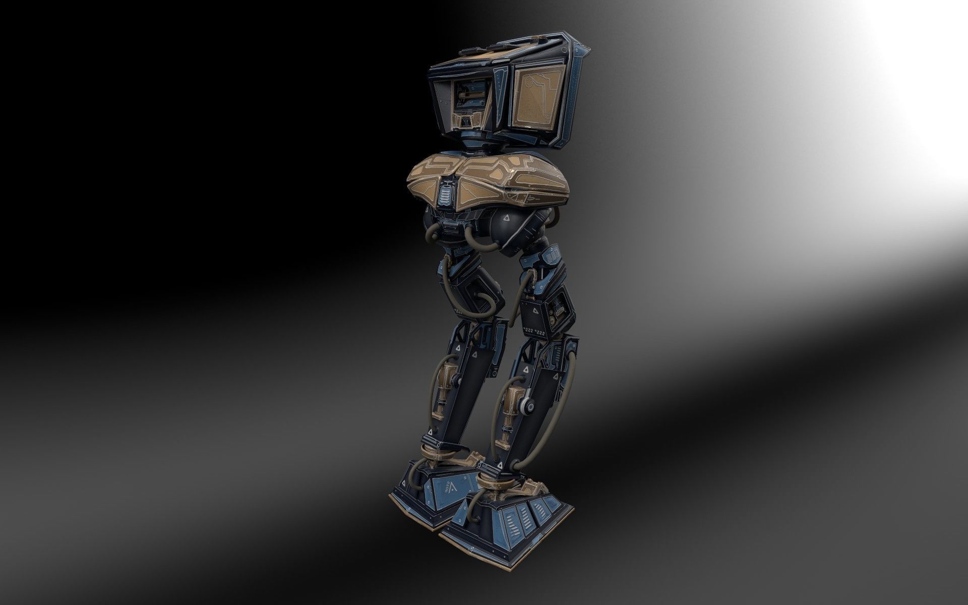 Mech Robot Kitbash - Tech kit - Robot camera - sci-fi 3D model_6