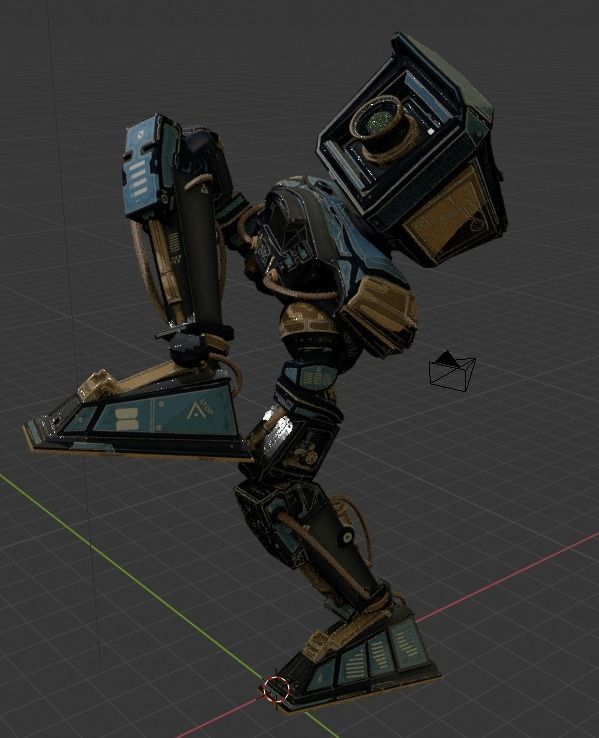 Mech Robot Kitbash - Tech kit - Robot camera - sci-fi 3D model_15