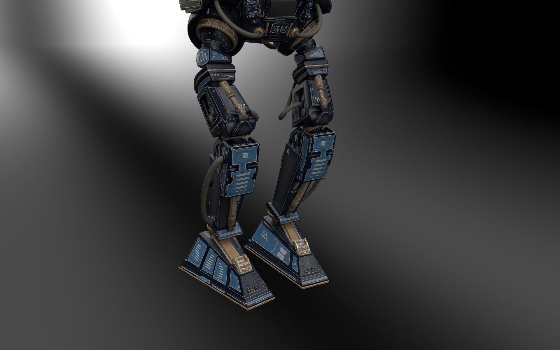 Mech Robot Kitbash - Tech kit - Robot camera - sci-fi 3D model_11