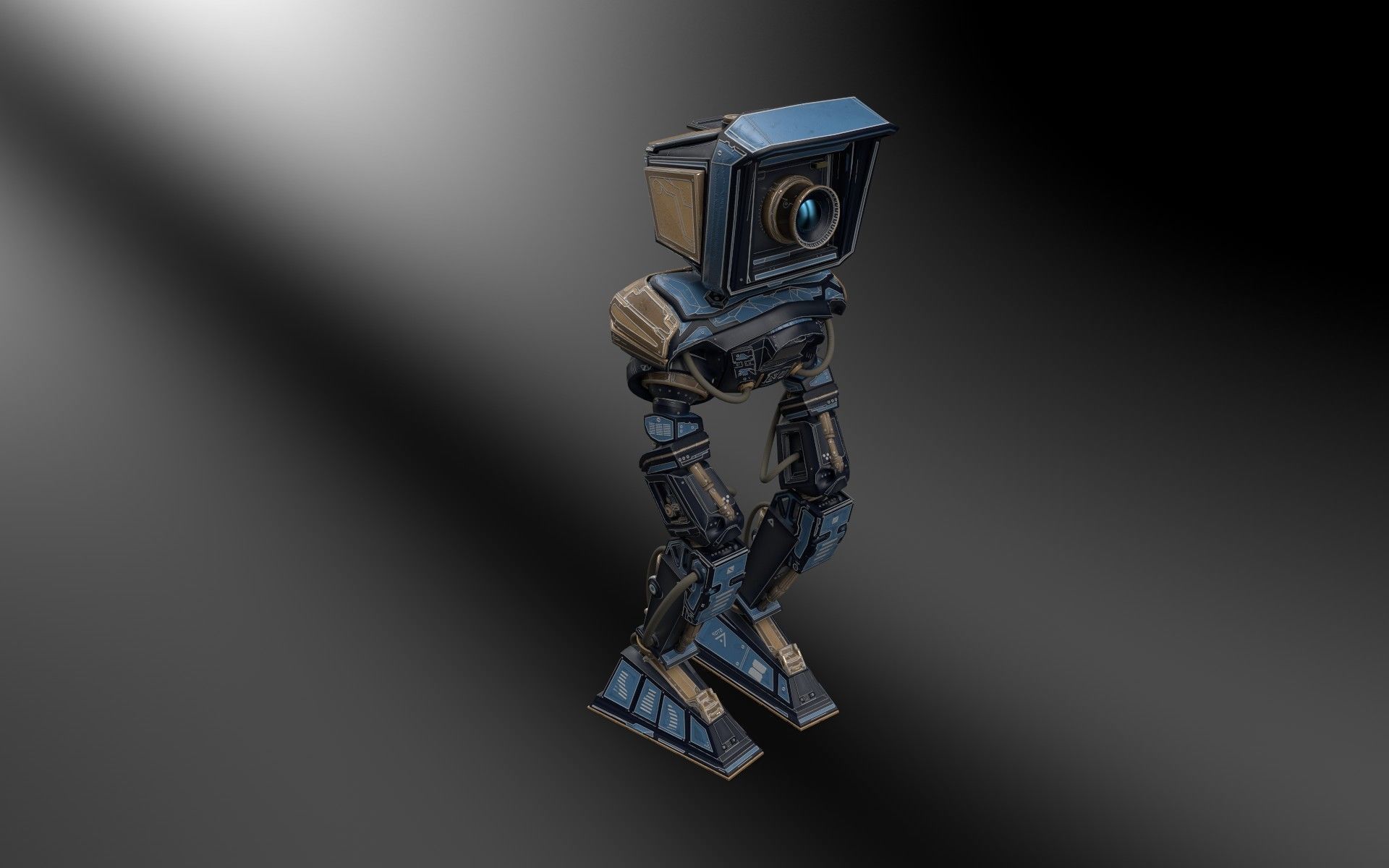 Mech Robot Kitbash - Tech kit - Robot camera - sci-fi 3D model_3